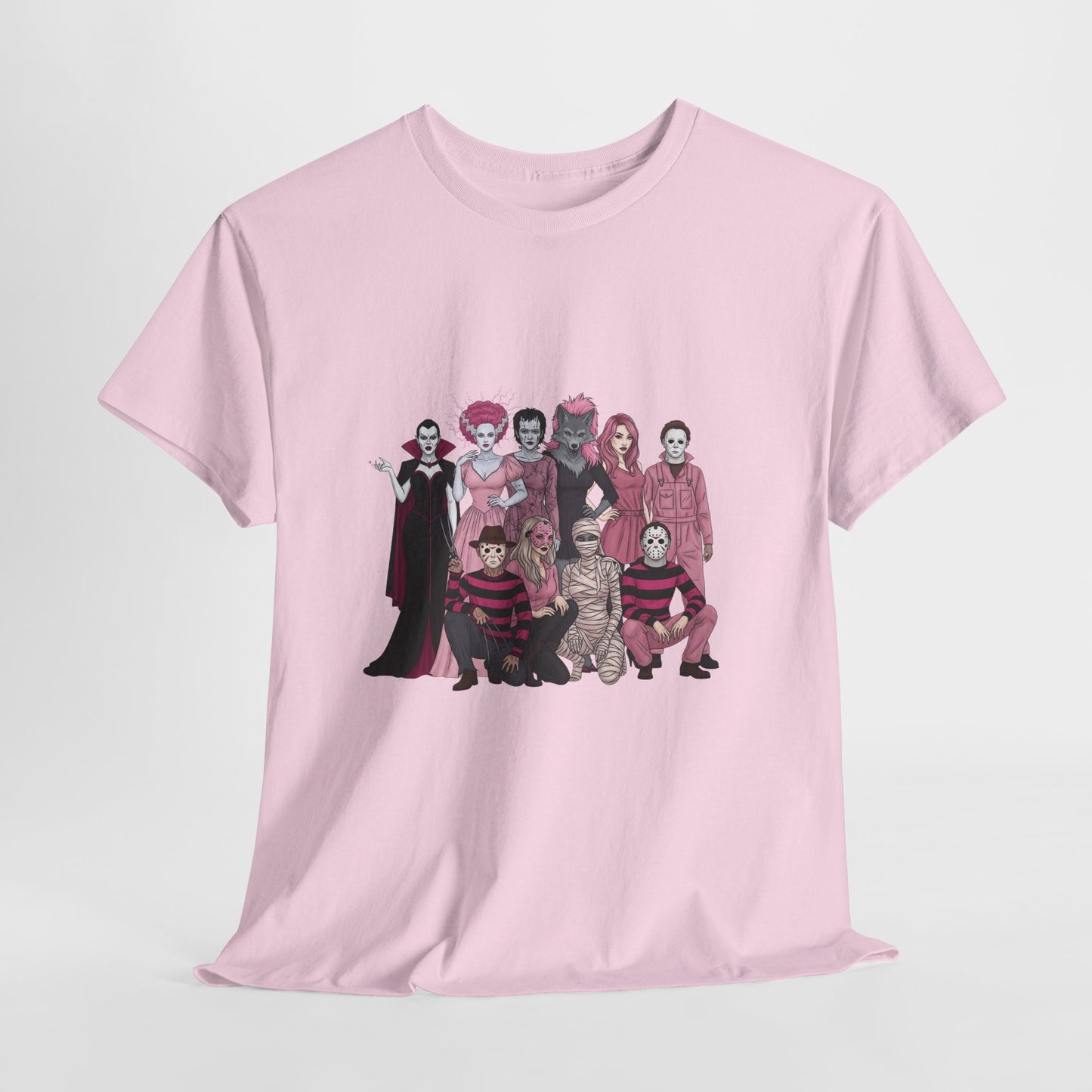 Horror Warriors in Pink Shirt Unisex Tee - Breast Cancer Awareness Month