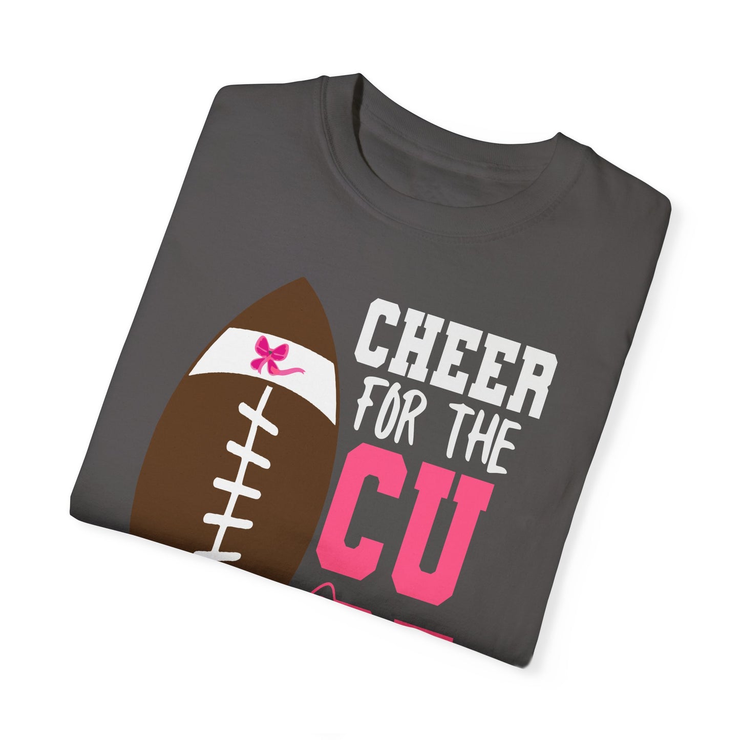 Cheer for the Cure - Breast Cancer Awareness Football T-Shirt