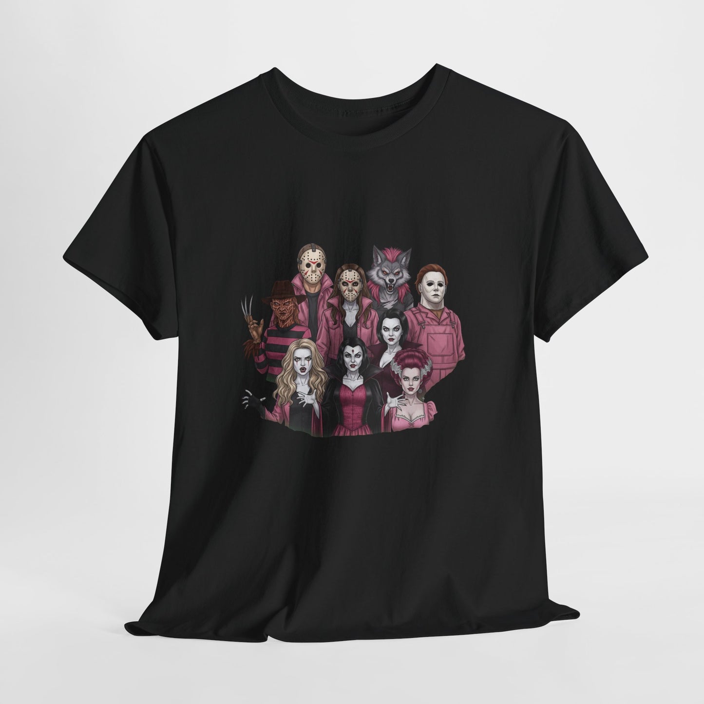 Horror Villains Breast Cancer Awareness Tee