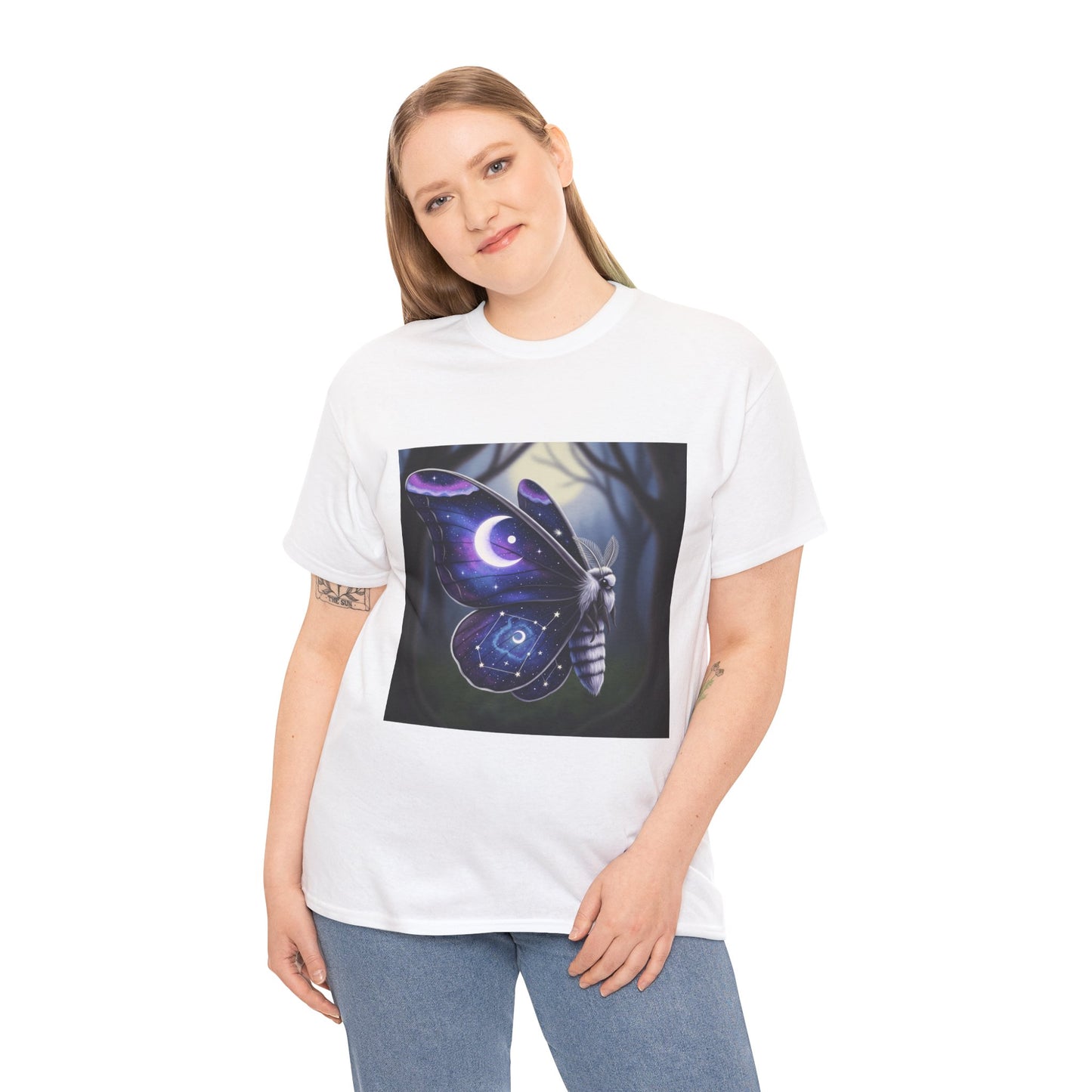 Witchy Galaxy Moth Moon Shirt