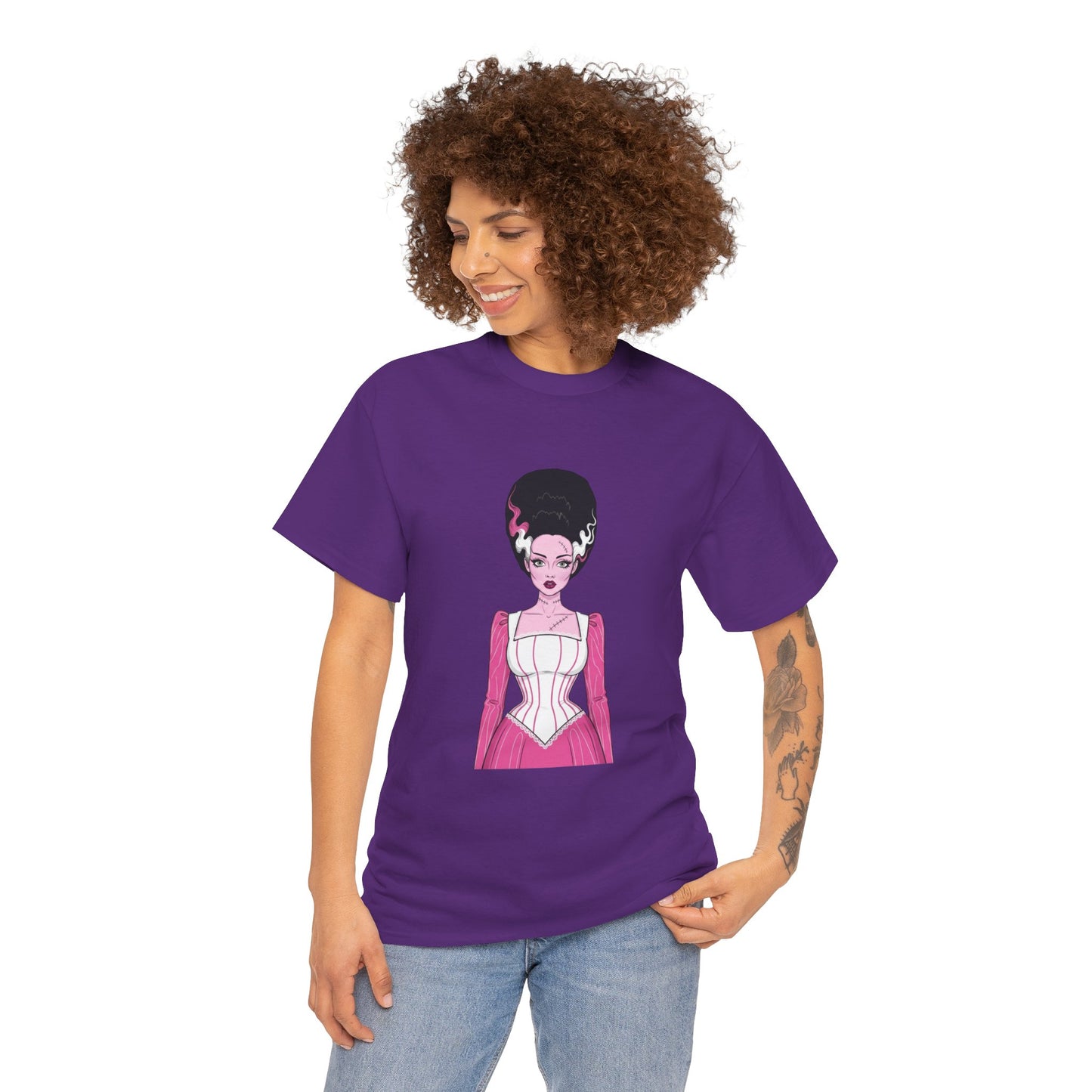 Pink Bride of Frankenstein Awareness Tee