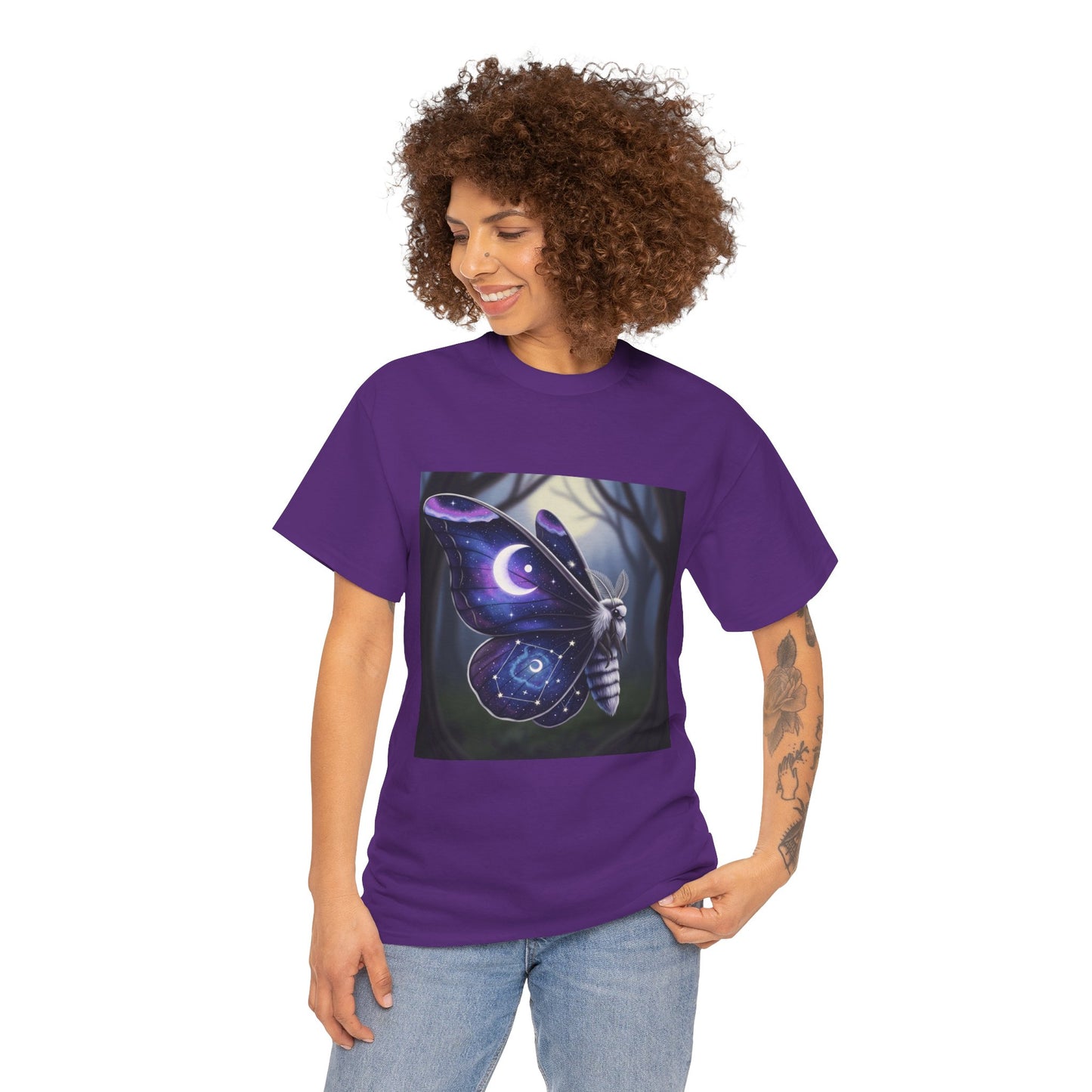 Witchy Galaxy Moth Moon Shirt