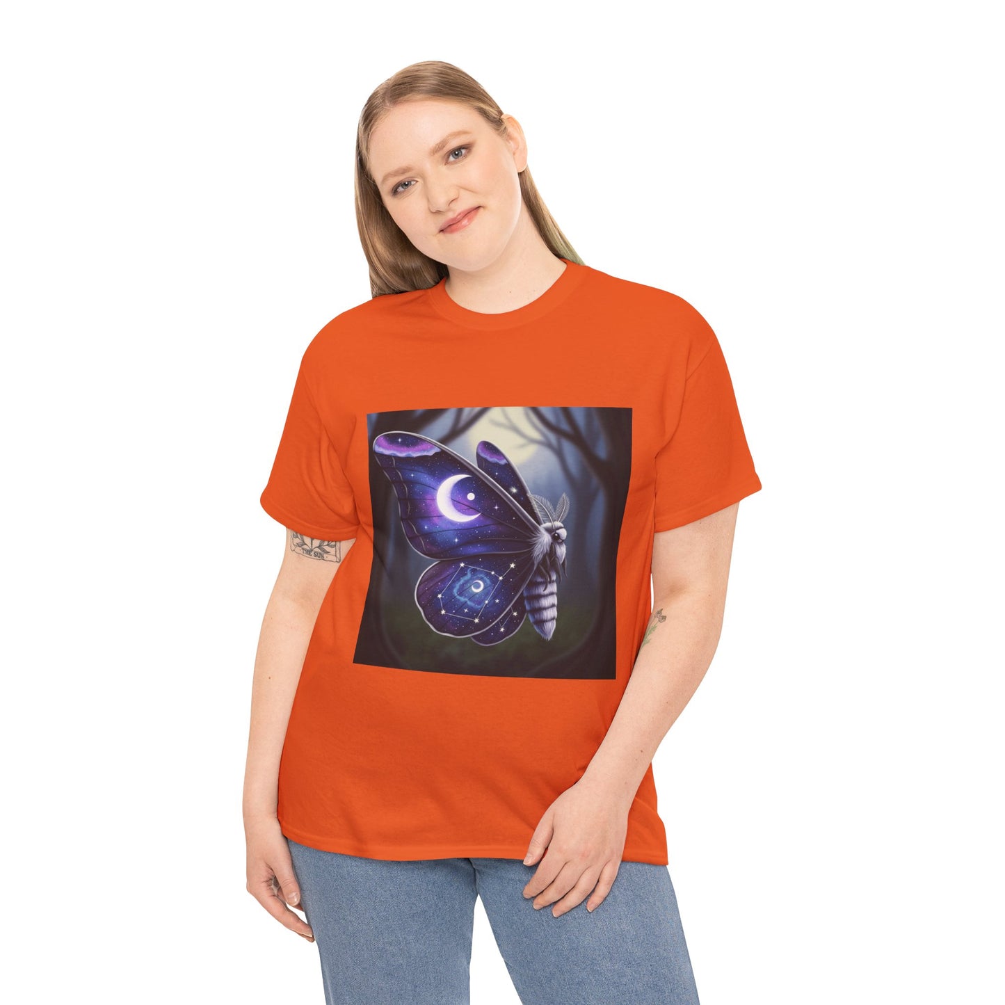 Witchy Galaxy Moth Moon Shirt
