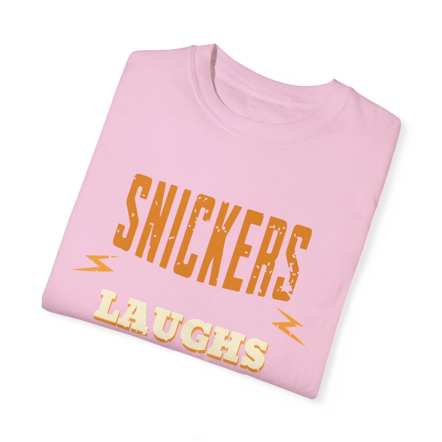 Cheerful 'Laughs at Everything' T-Shirt - coworker/friend Inspired Humorous Fun Shirt