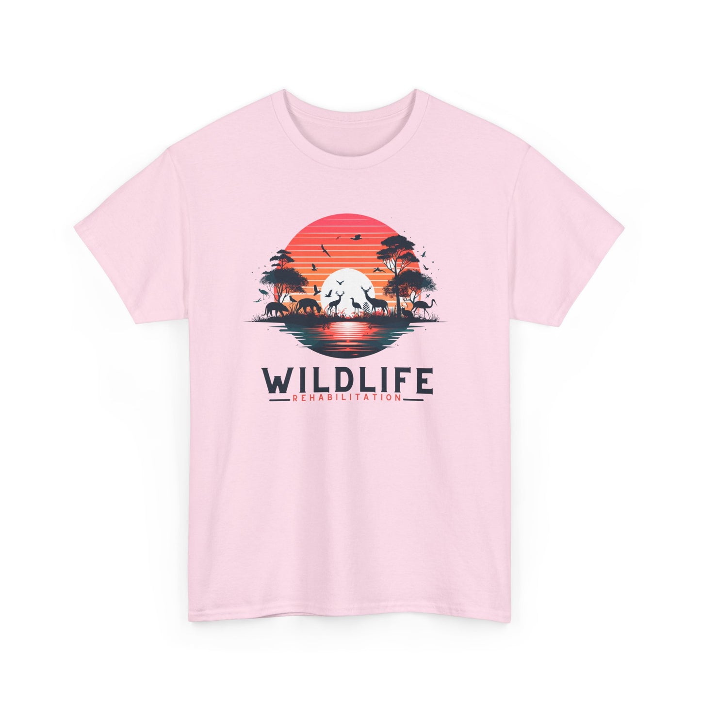 Wildlife Rehabilitation Sunset Silhouette Tee – Embrace Nature’s Serenity