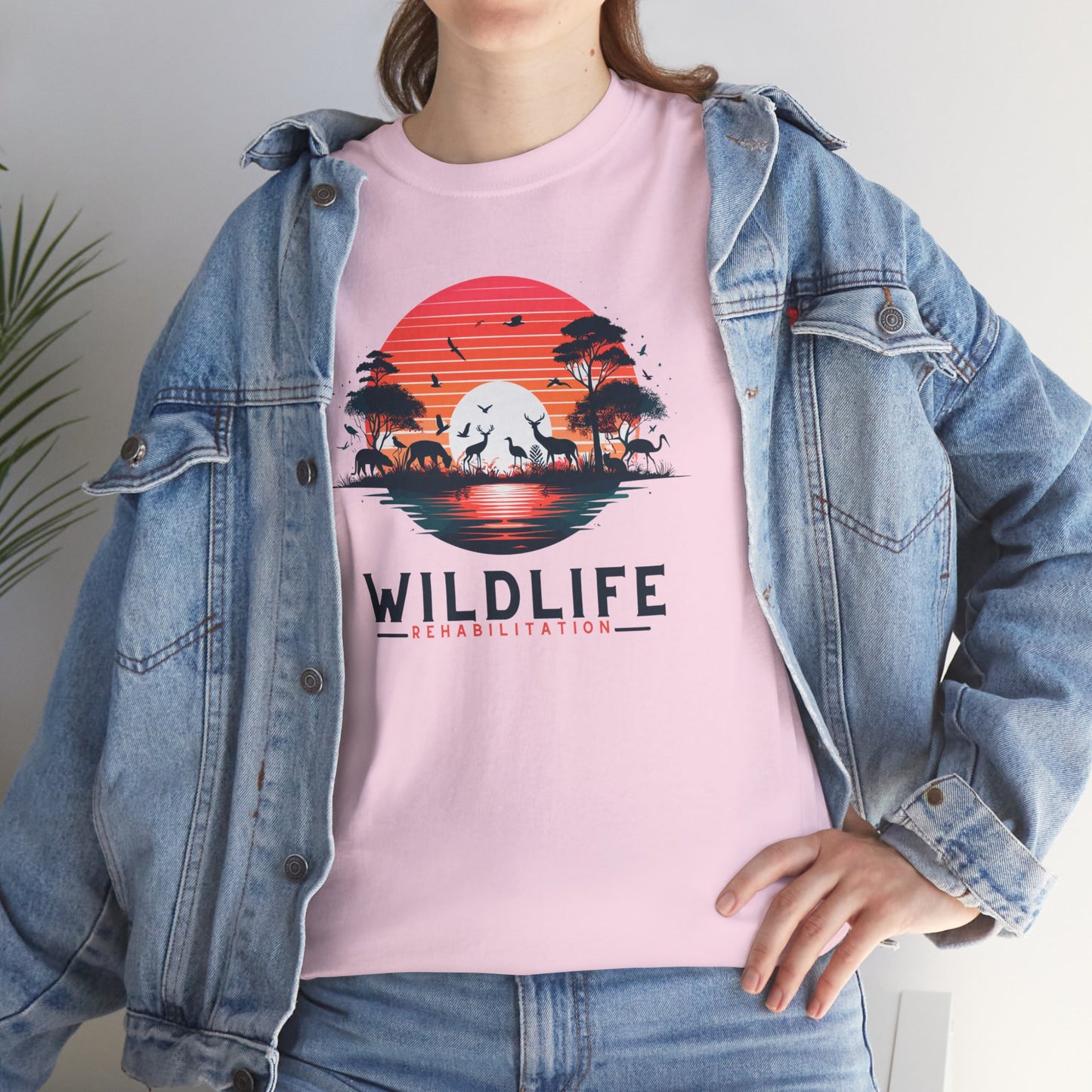 Wildlife Rehabilitation Sunset Silhouette Tee – Embrace Nature’s Serenity