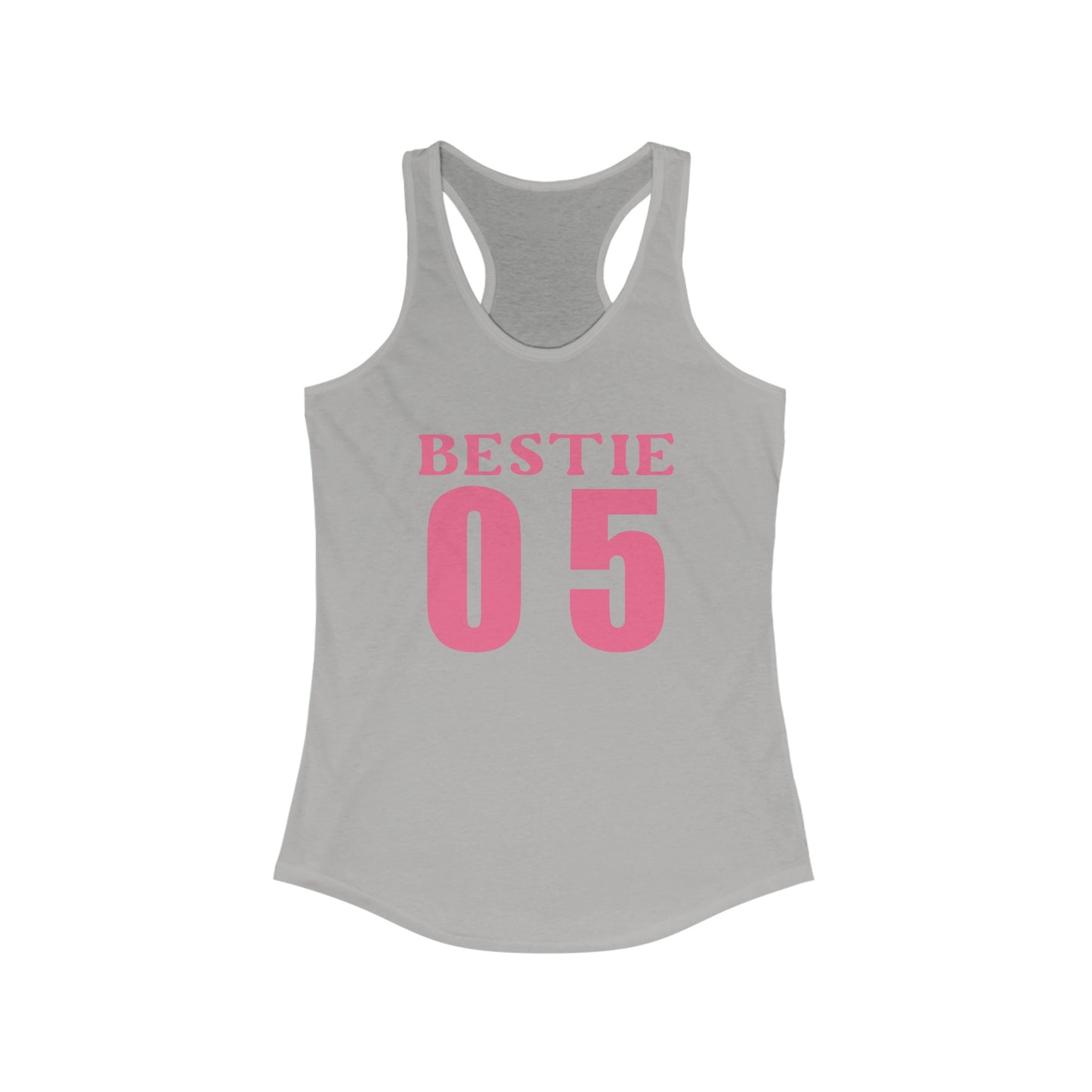 Chic Pink ‘BESTIE 05’ Women’s Tank Top - Perfect Duo Style Statement