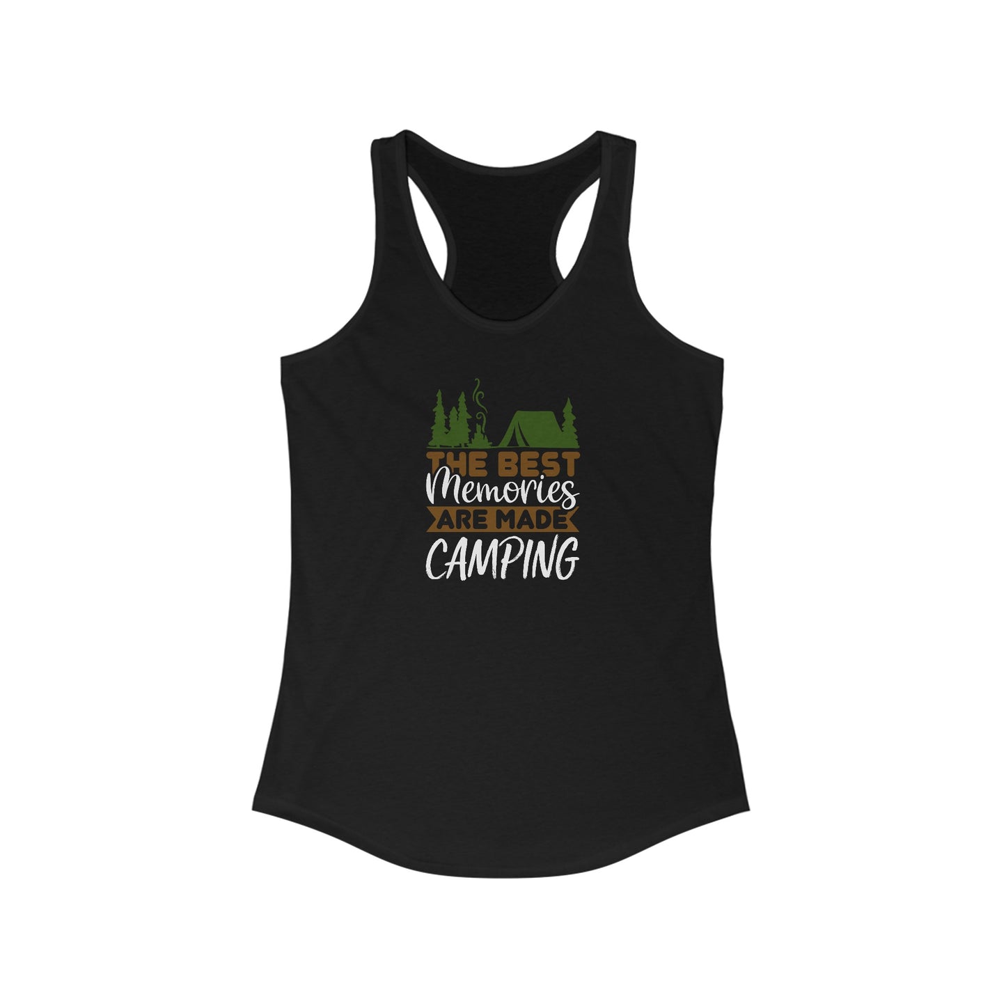 Women’s Tank Top - ‘The Best Memories Are Made Camping’ - A Unique Expression of Outdoor Love