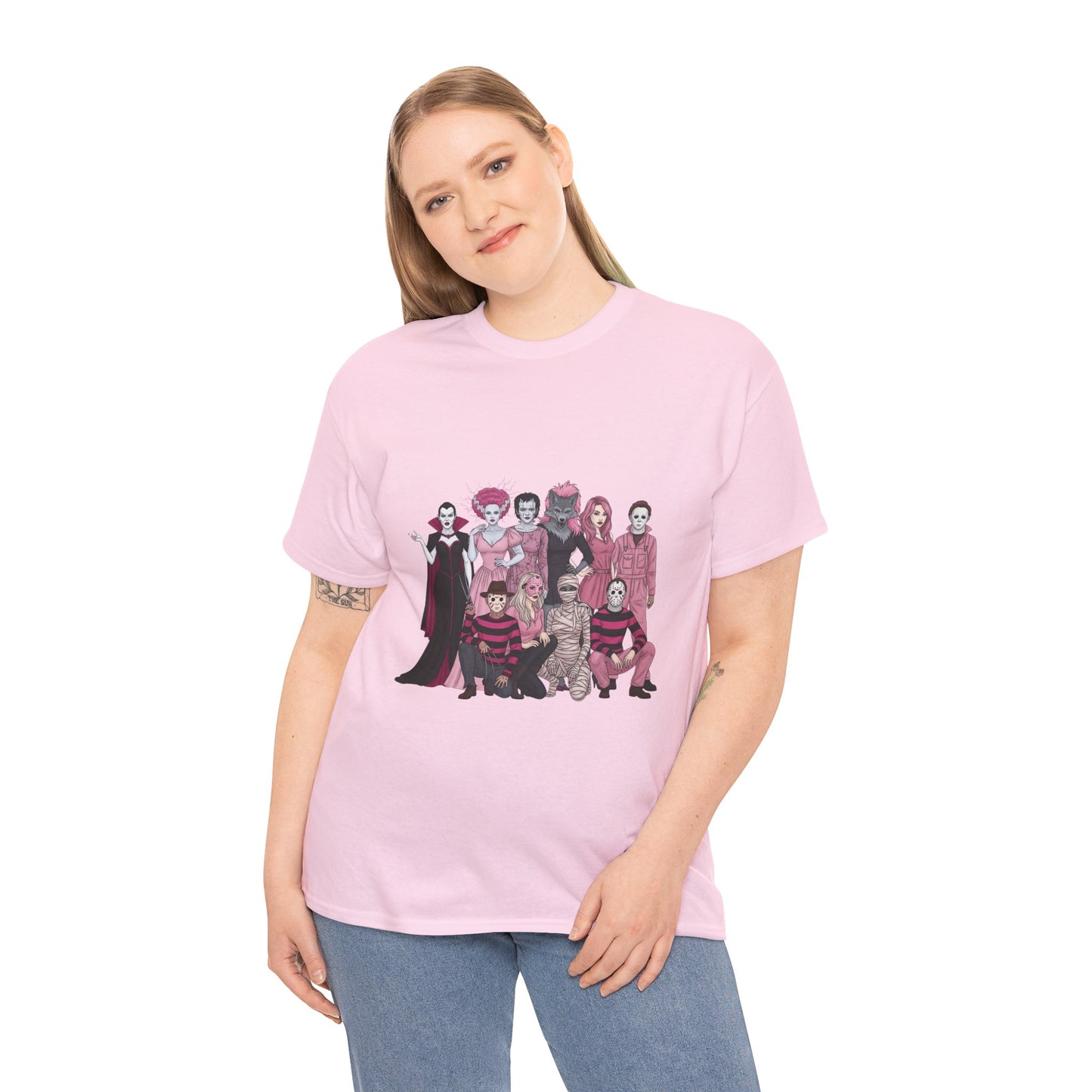 Horror Warriors in Pink Shirt Unisex Tee - Breast Cancer Awareness Month