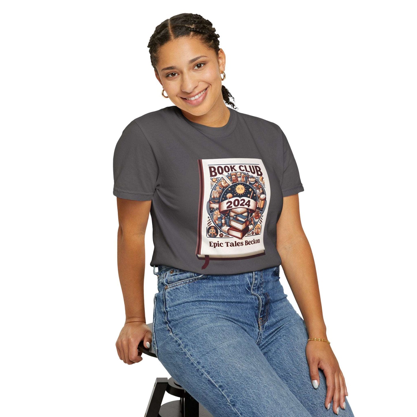 2024 Book Club - Literary Adventure tshirt - Epic Tales Beckon