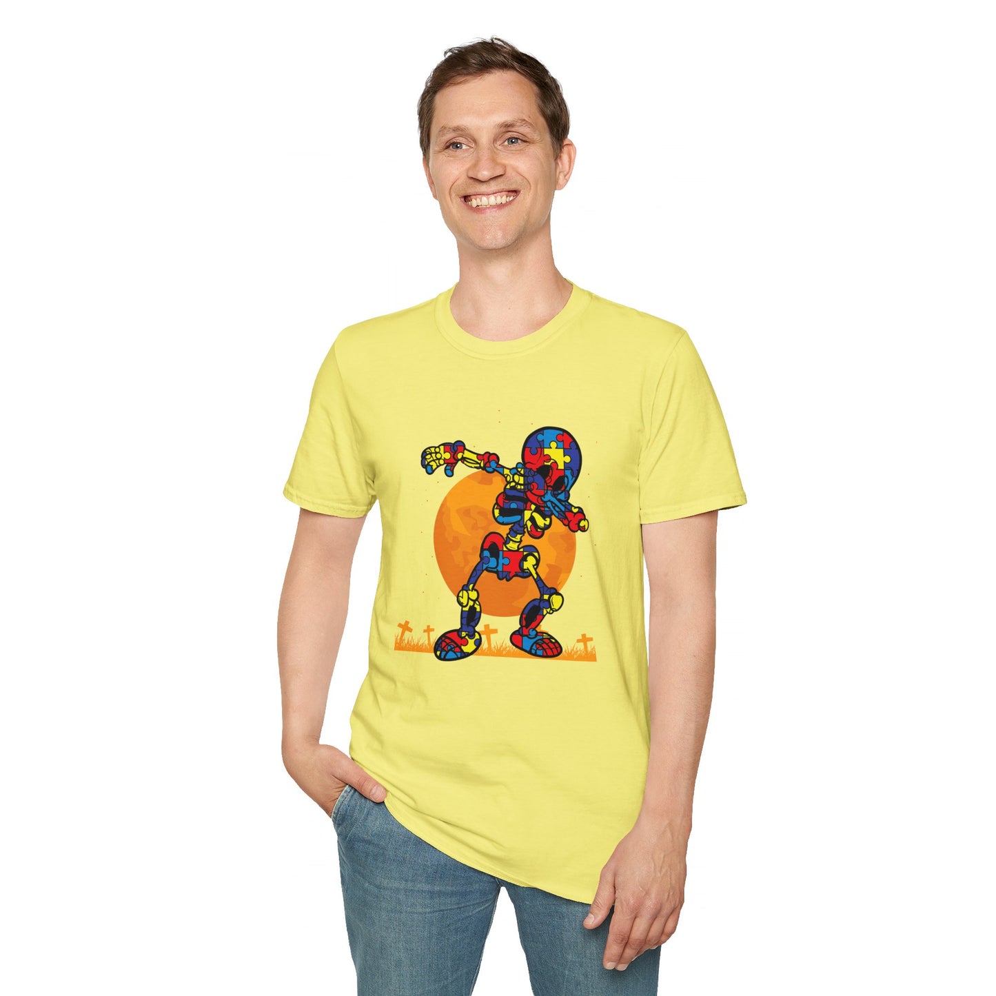Autism Awareness Halloween Hero Tee - Embrace Uniqueness & Celebrate Differences Unisex Softstyle