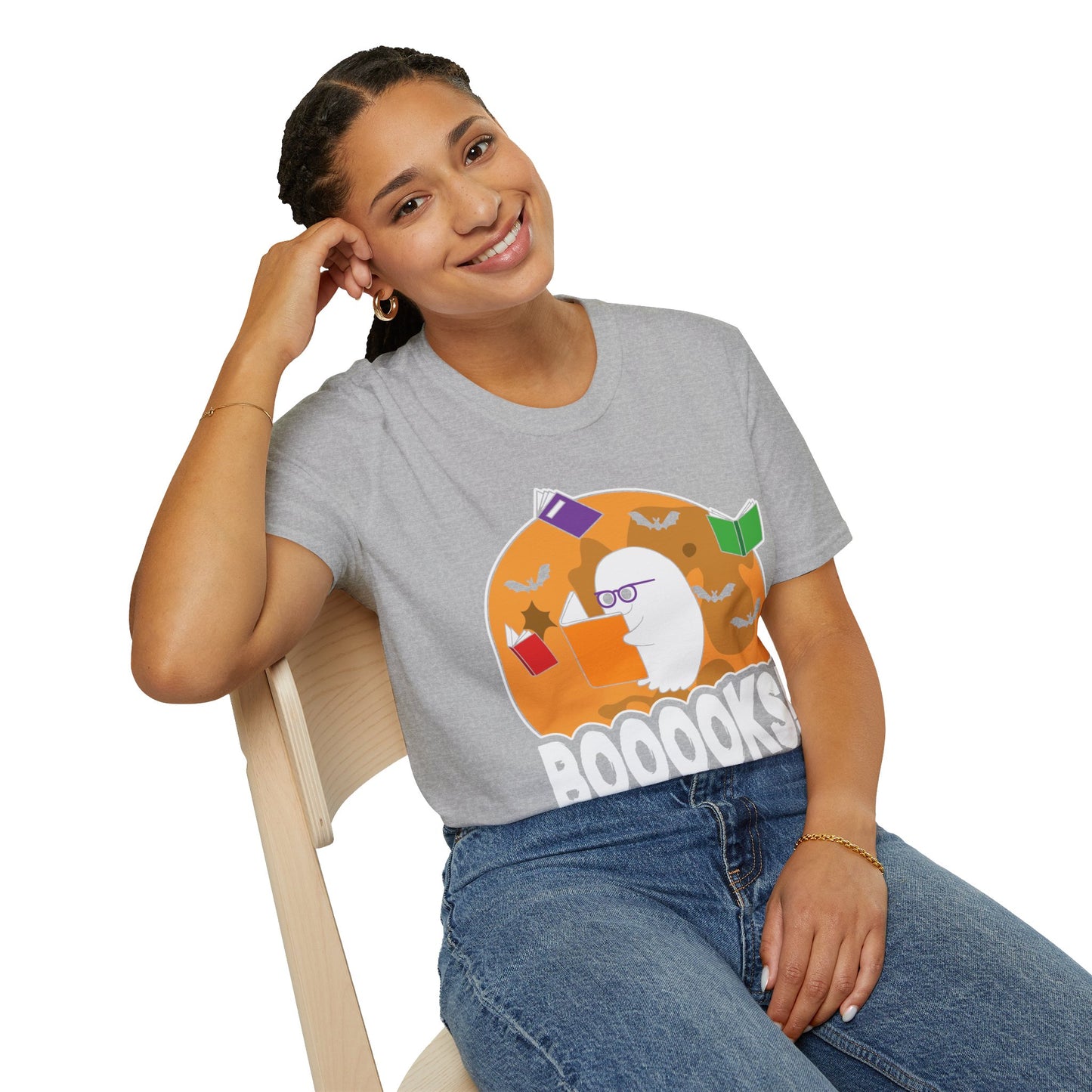 Ghostly Reader - Spooky Halloween BOOOOKS! Tee