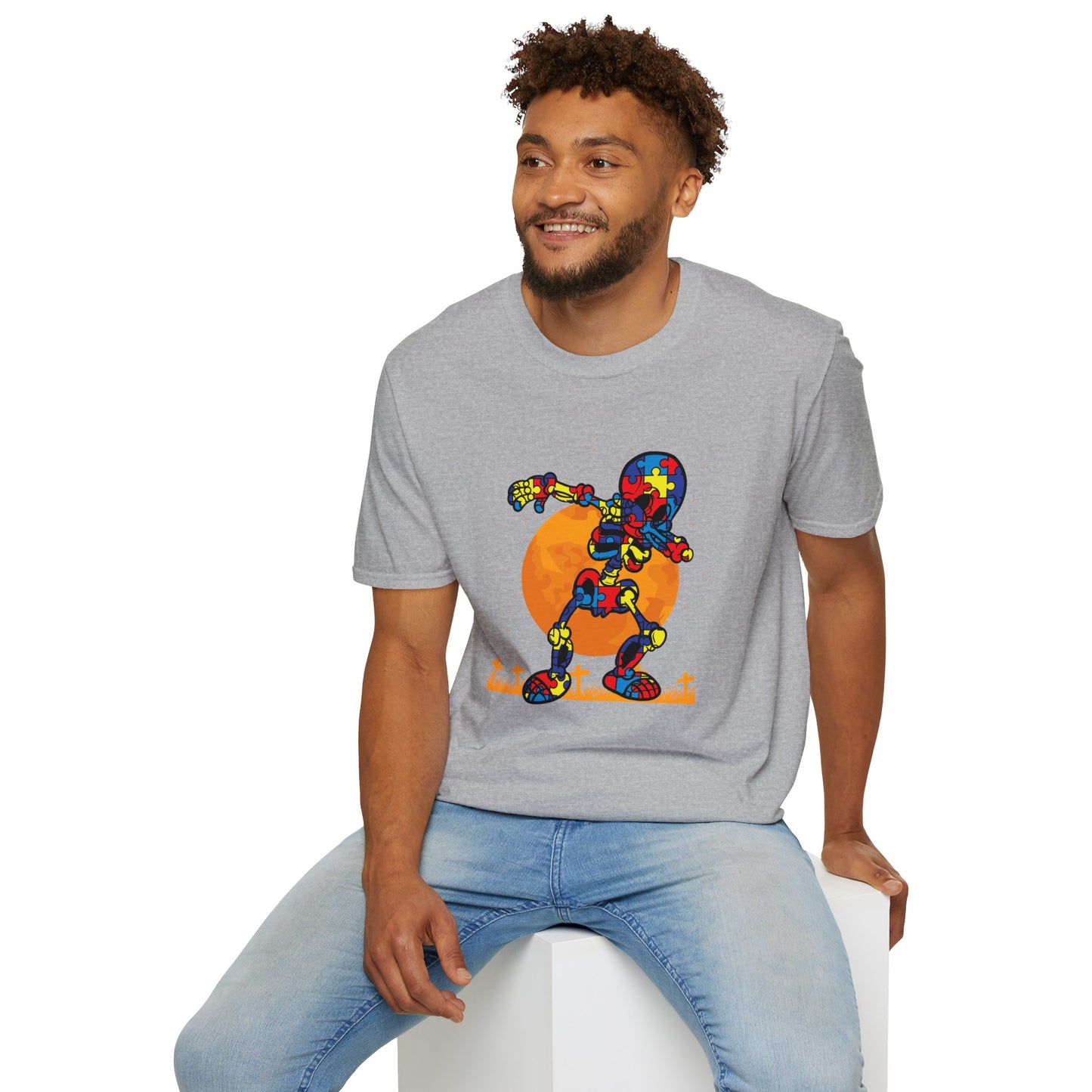 Autism Awareness Halloween Hero Tee - Embrace Uniqueness & Celebrate Differences Unisex Softstyle