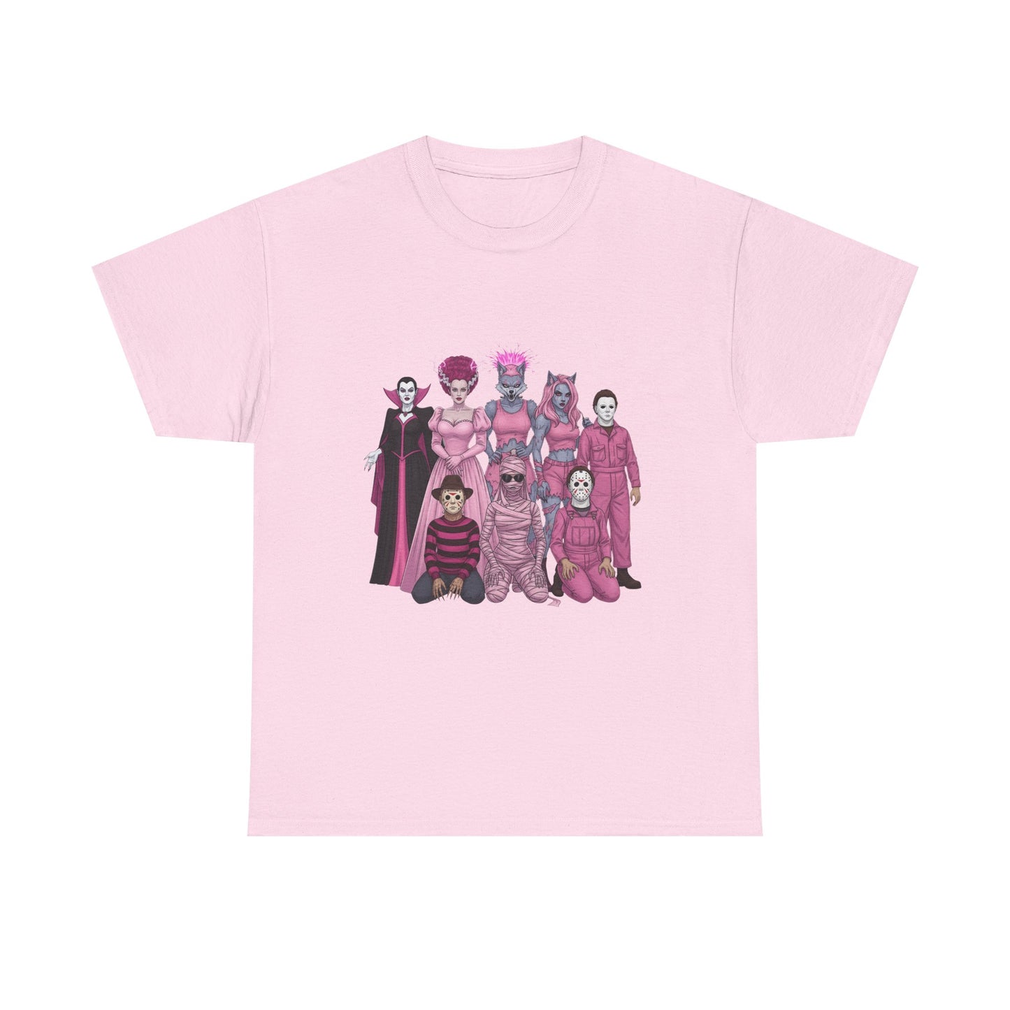 October Horror Pink Awareness Fighting for a Cause Unisex Tee - Breast Cancer Awareness Month