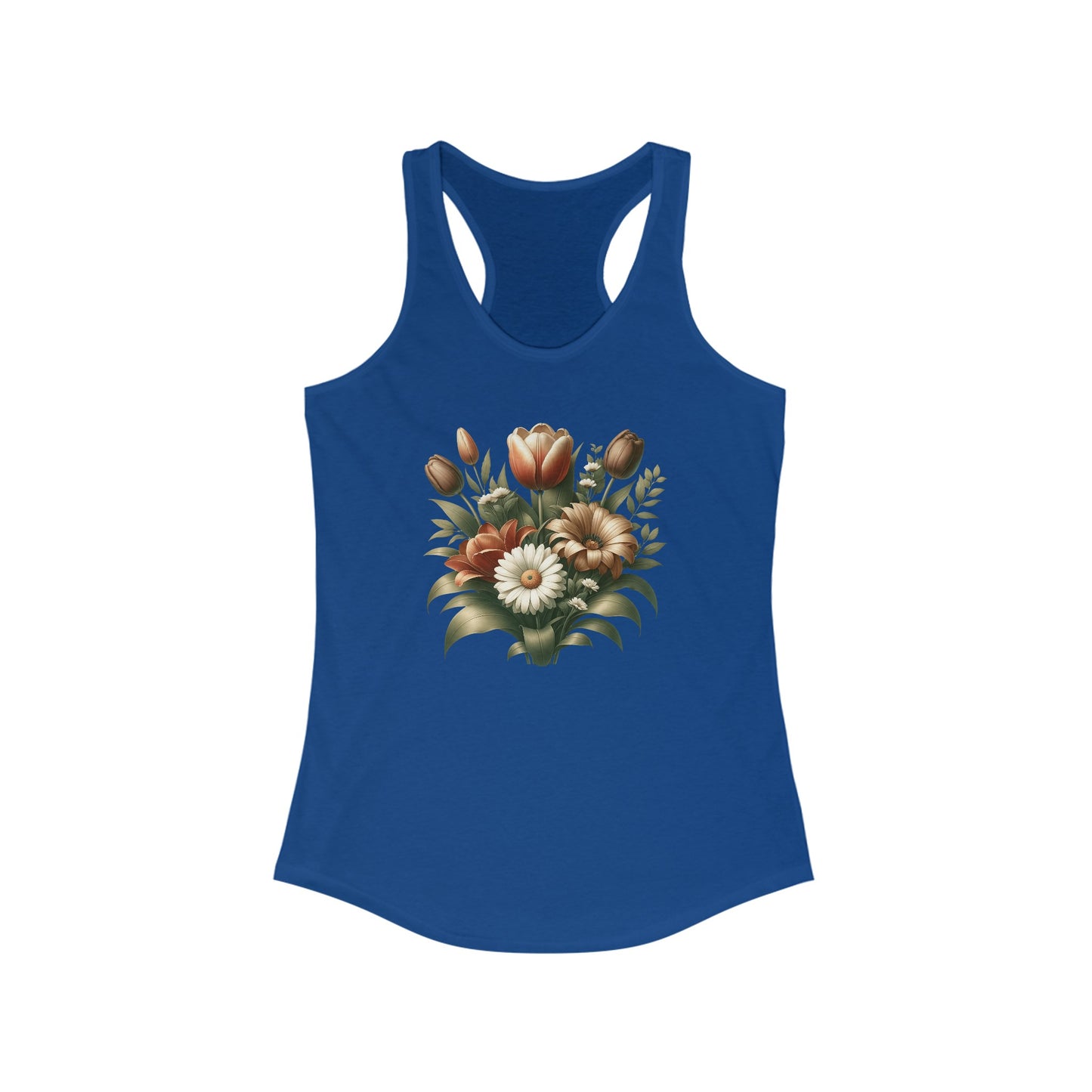 Elegant Botanical Bliss Women’s Tank Top - Nature-Inspired Fashion