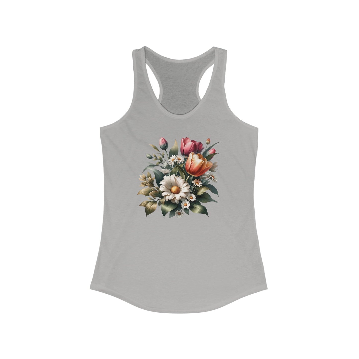 Blossom Elegance - Women’s Floral Tank Top