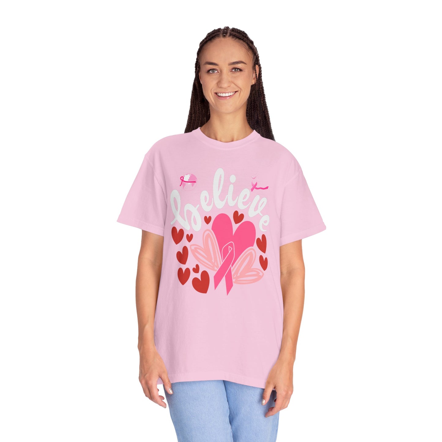 Believe in Love - Breast Cancer Awareness Support Tee