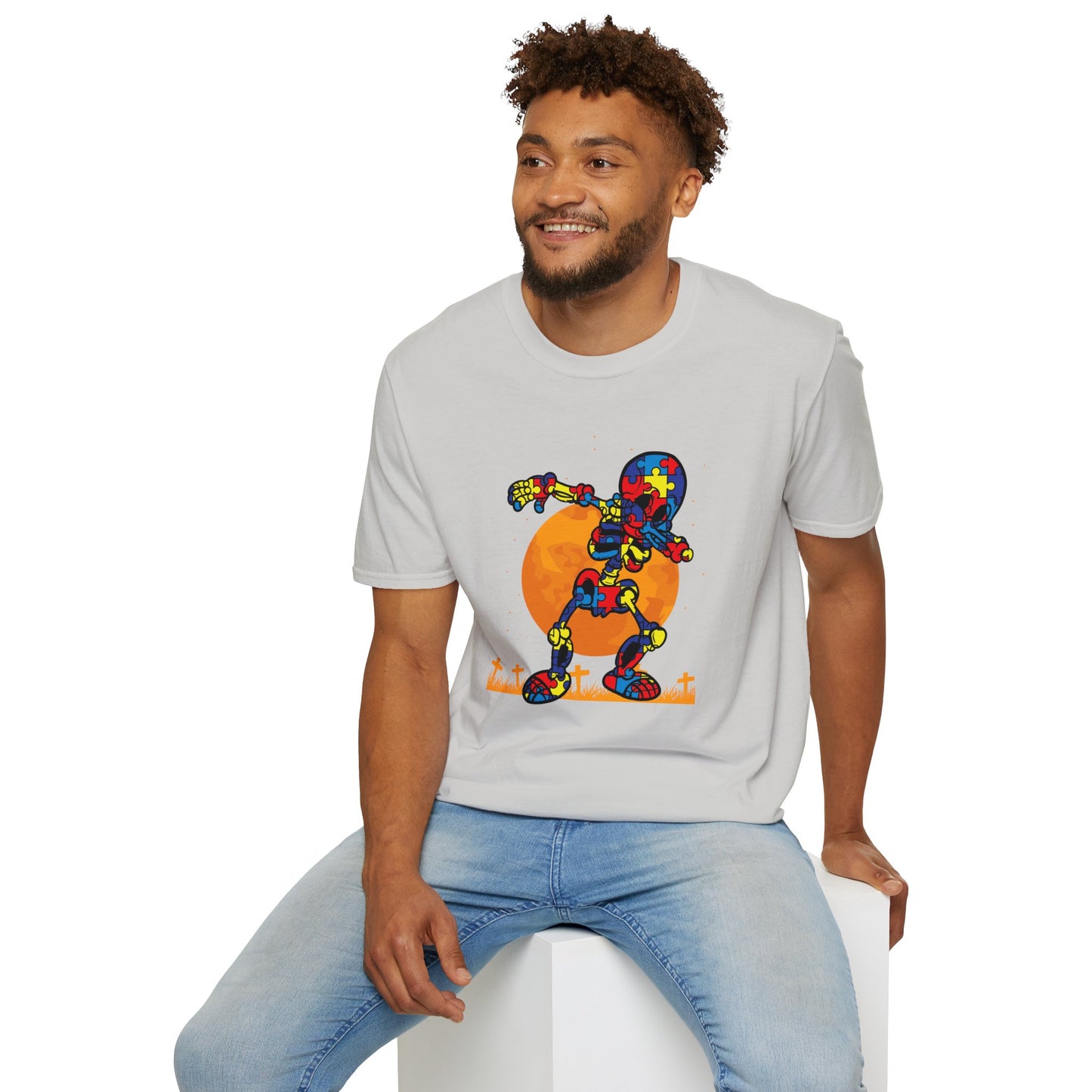 Autism Awareness Halloween Hero Tee - Embrace Uniqueness & Celebrate Differences Unisex Softstyle