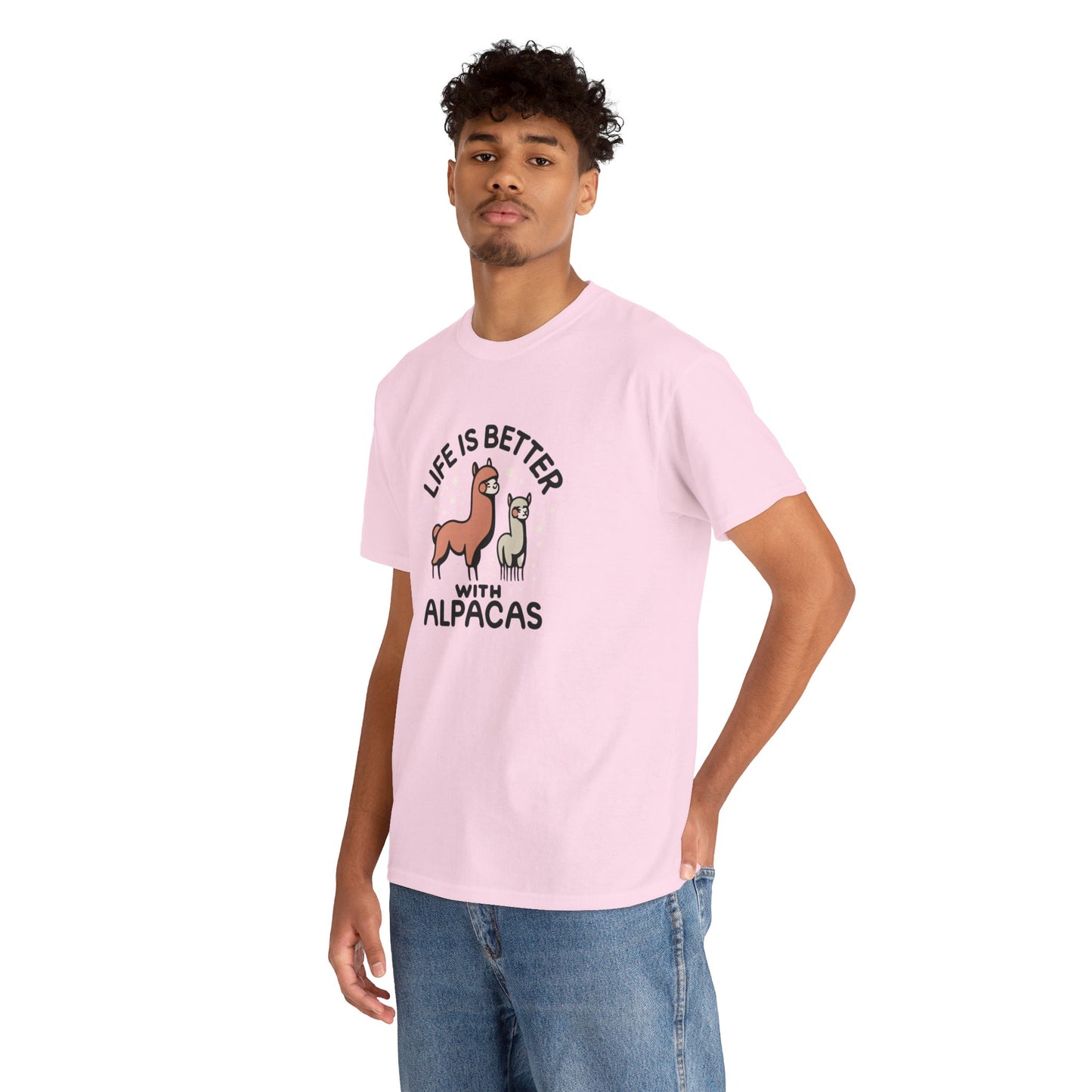 Life is Better with Alpacas - Whimsical T-Shirt for Animal Lover