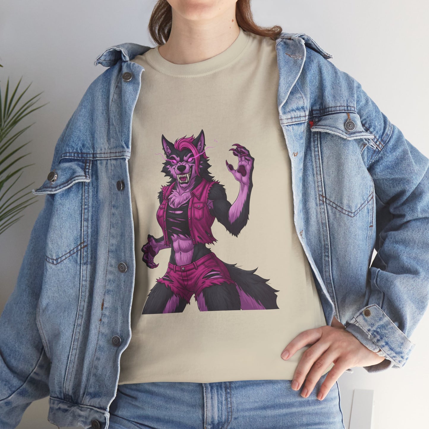 Fierce Werewolf Fights Cancer Tee