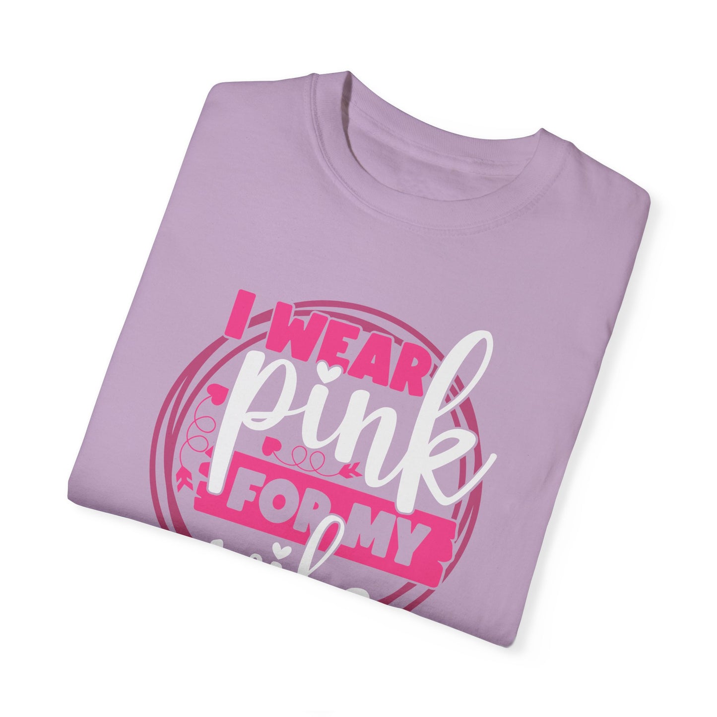 I Wear Pink For My Wife - Supportive Breast Cancer Awareness T-Shirt