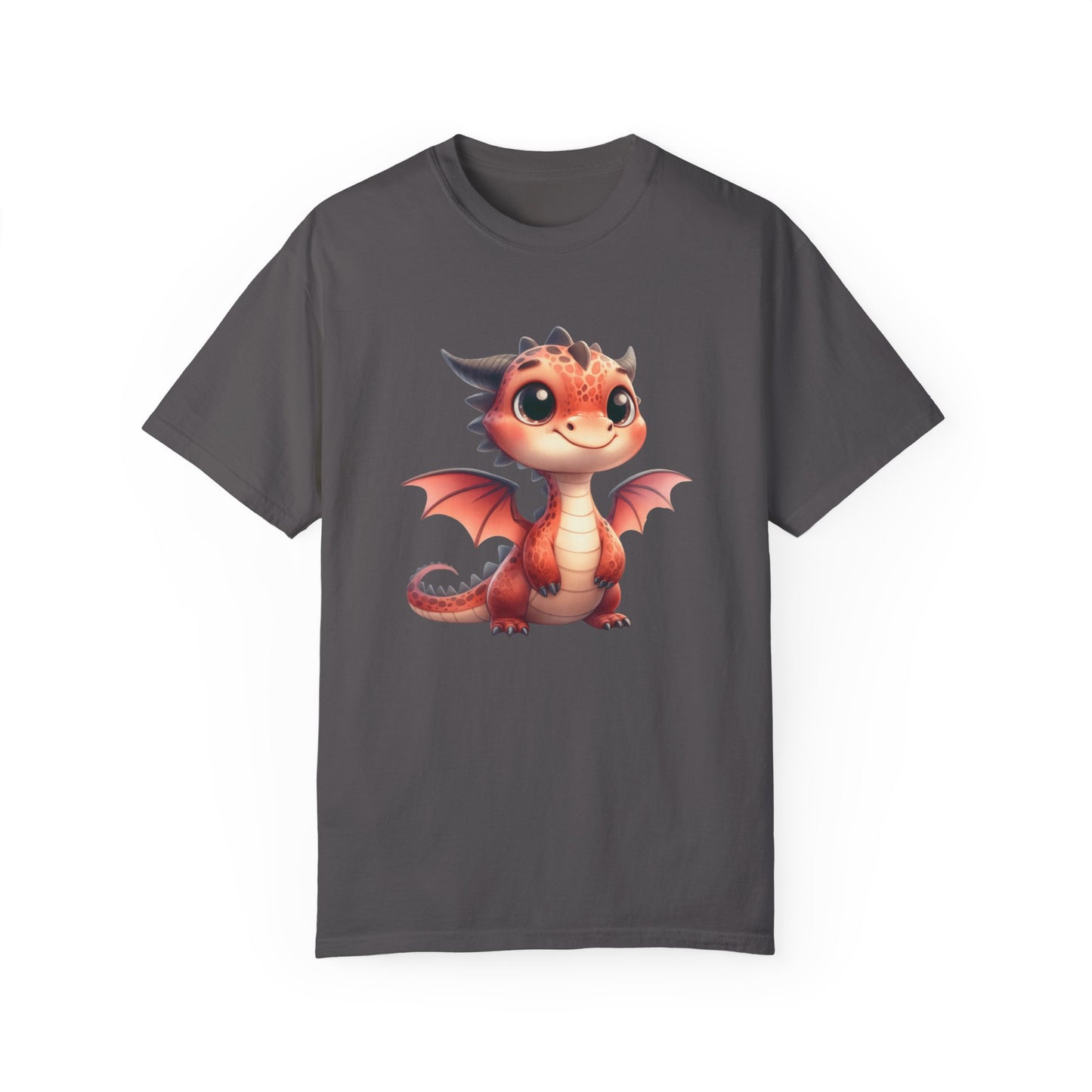 Playful Whimsy Dragon - Unique Cartoon-Style Dragon T-Shirt Design for Fun and Fantasy Lovers