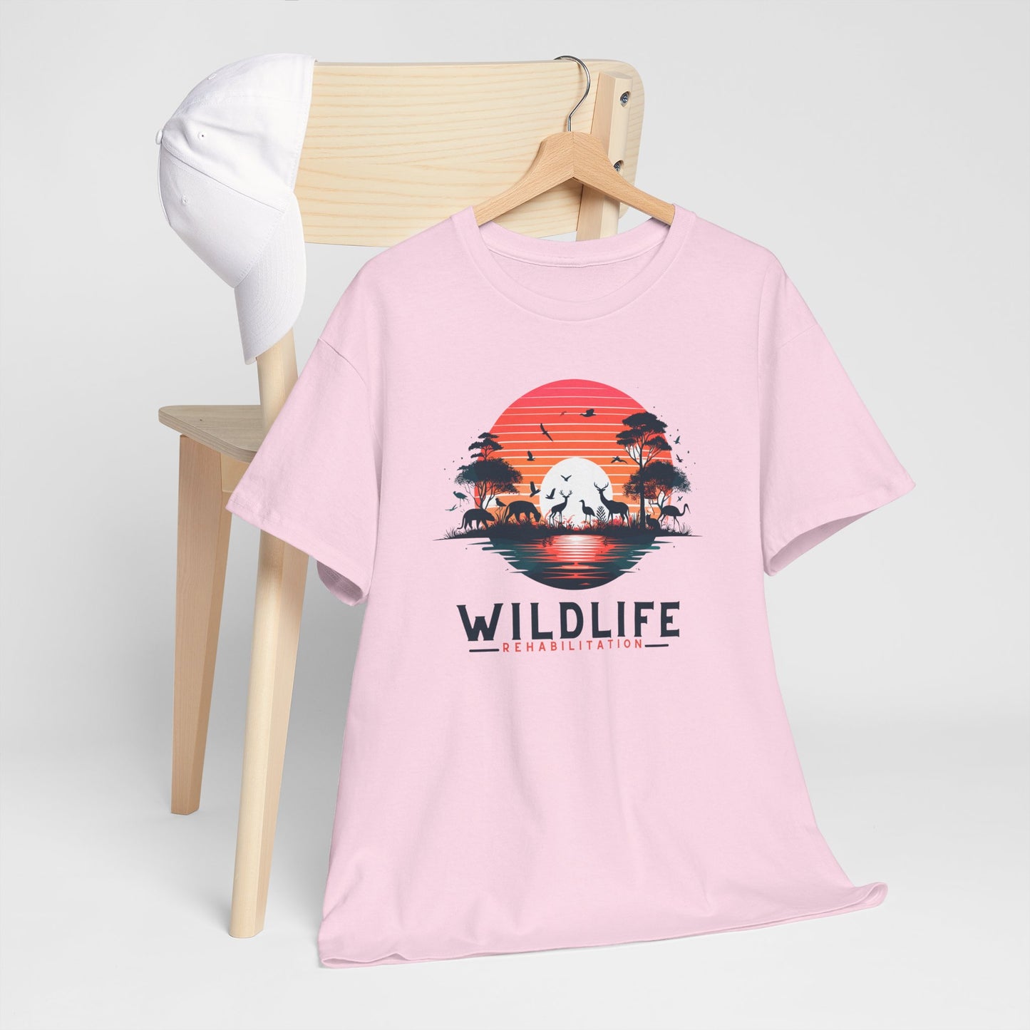 Wildlife Rehabilitation Sunset Silhouette Tee – Embrace Nature’s Serenity