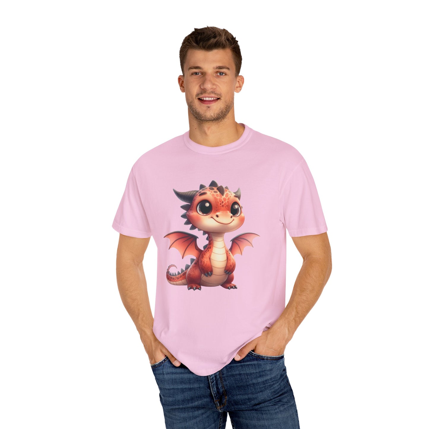 Adorable Dragon Whelp Tee - Soft Cotton T-Shirt with Fantasy Creature tee