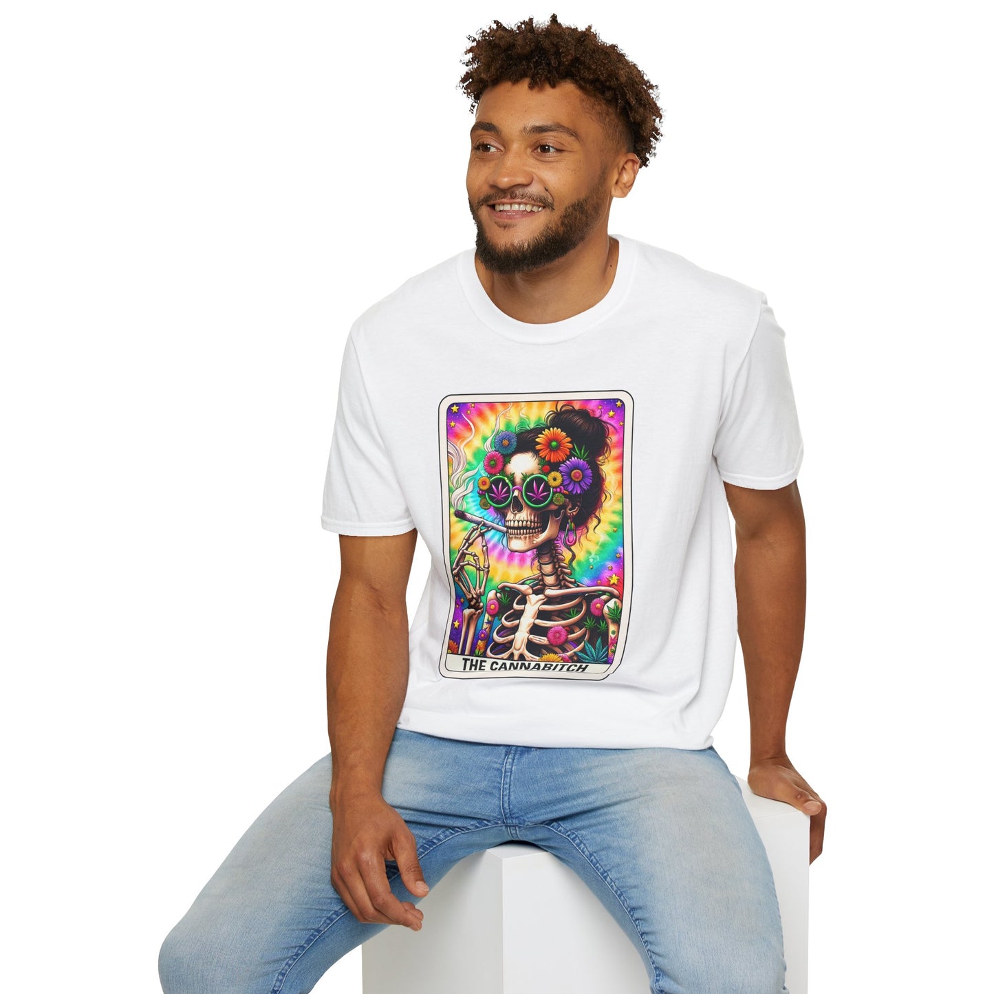 Cannabitch Halloween T-Shirt | Funny Weed Gothic Tee, Spooky Stoner Gift
