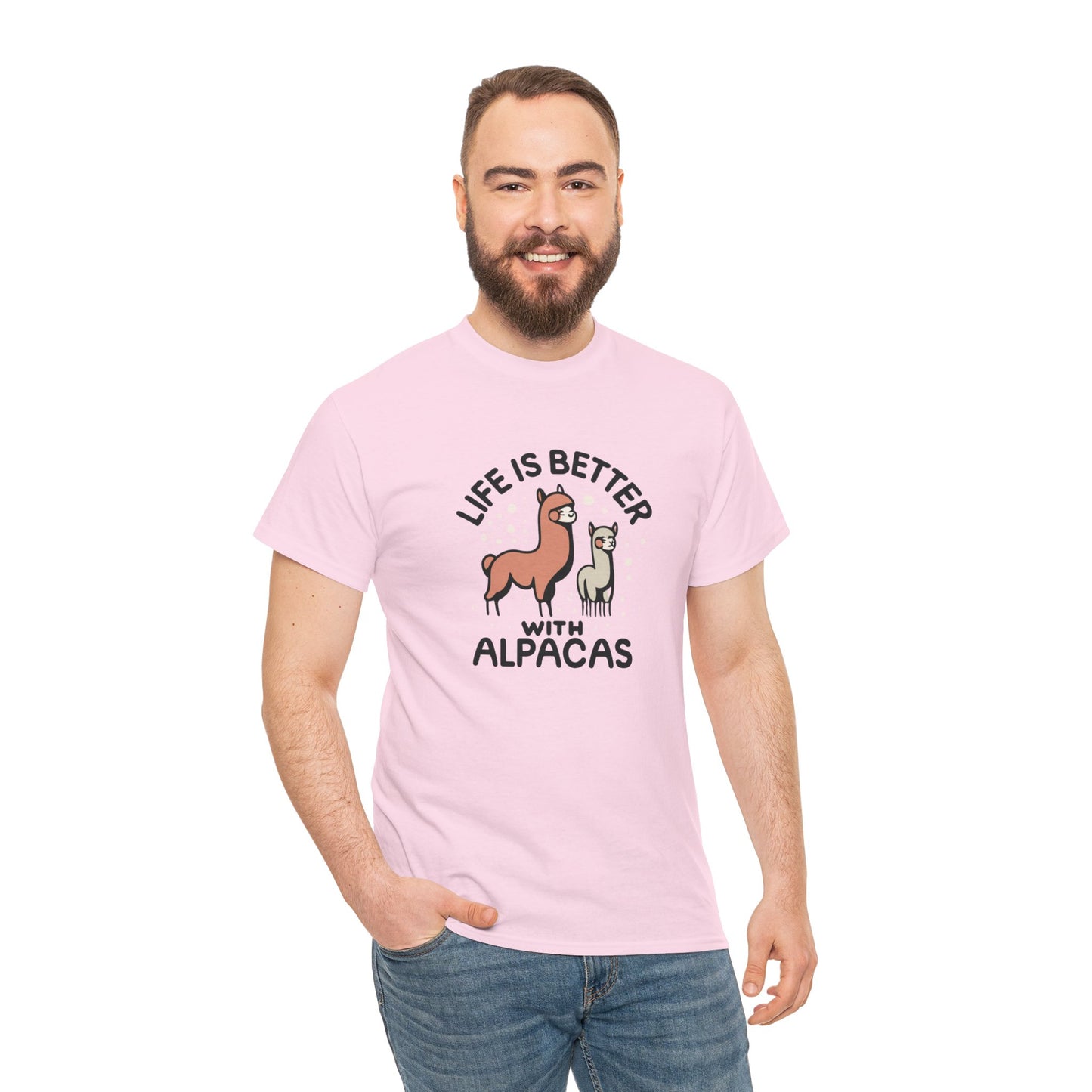 Life is Better with Alpacas - Whimsical T-Shirt for Animal Lover