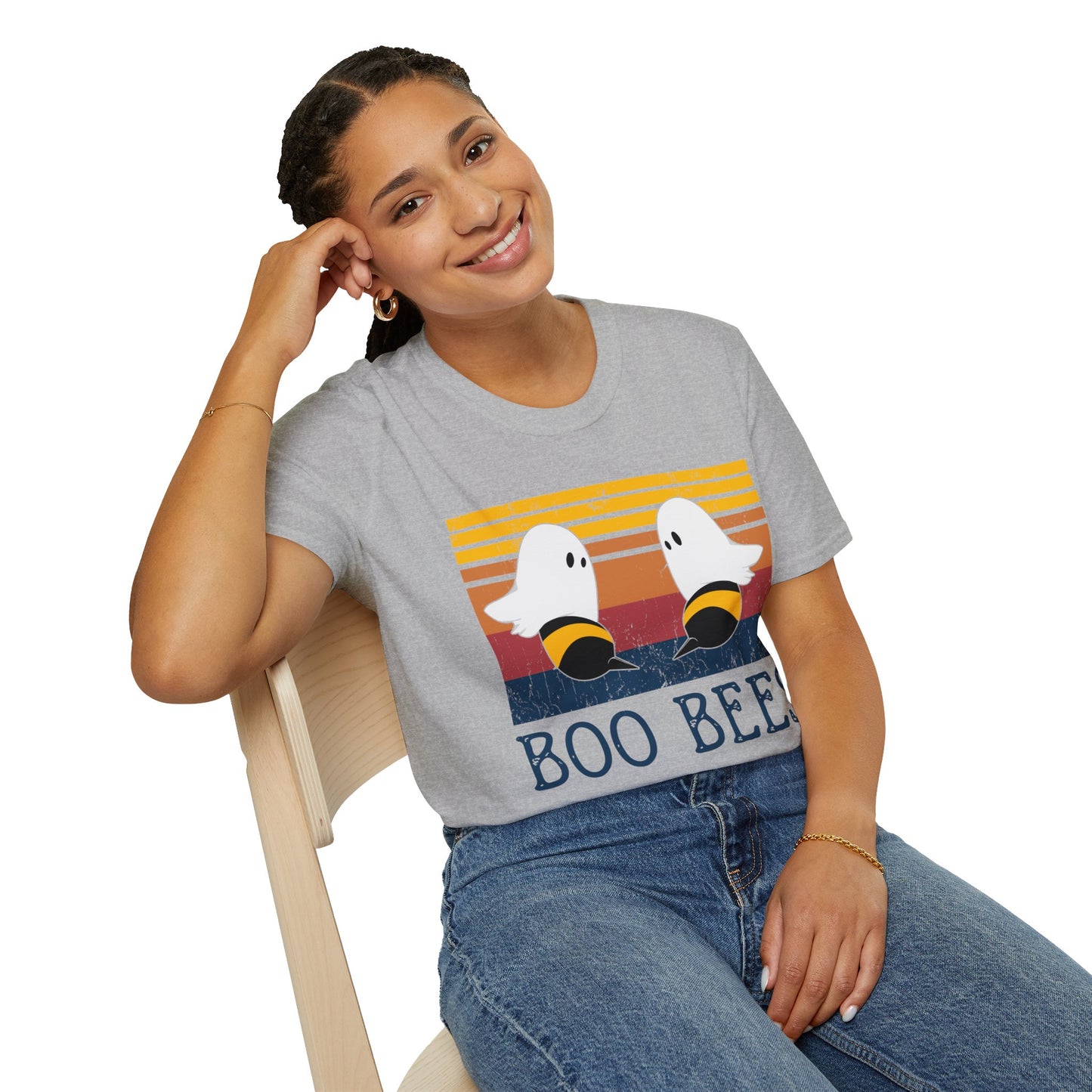 BOO BEES - Humorous Halloween Ghost-Bee Unisex T-Shirt