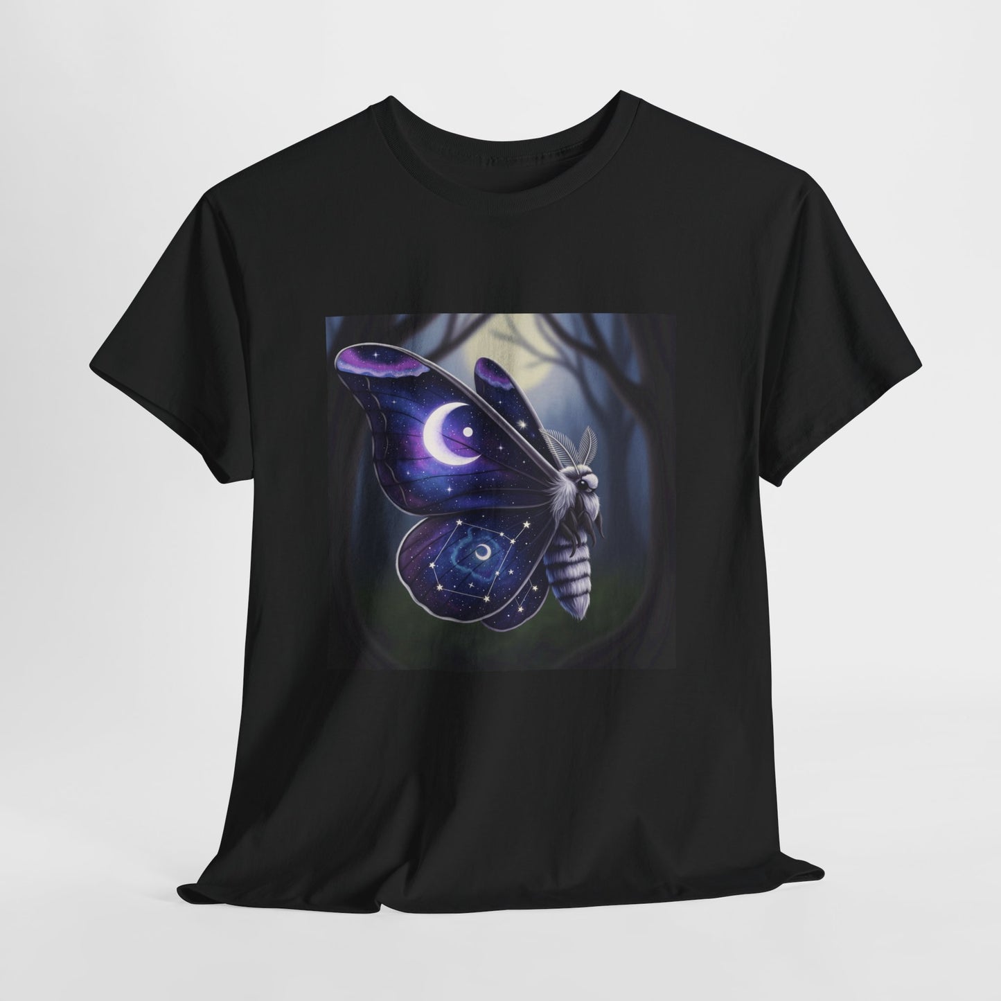 Witchy Galaxy Moth Moon Shirt