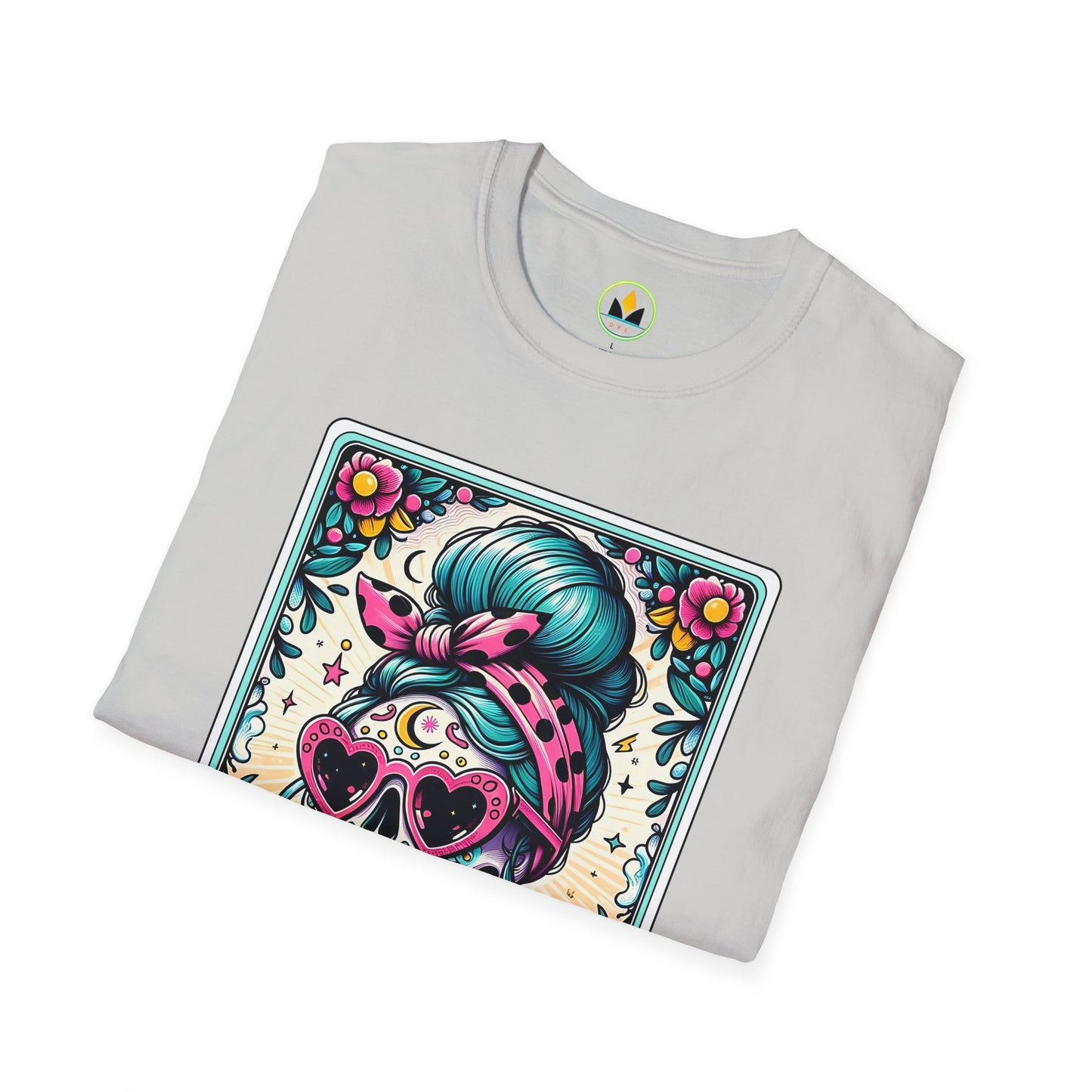 Vibrant Sugar Skull T-Shirt - Unique Spooky Halloween Apparel Inspired by Dia de los Muertos