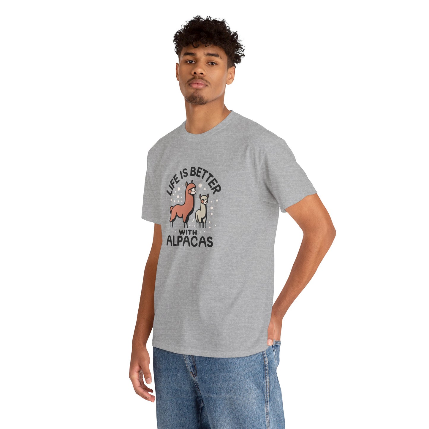 Life is Better with Alpacas - Whimsical T-Shirt for Animal Lover
