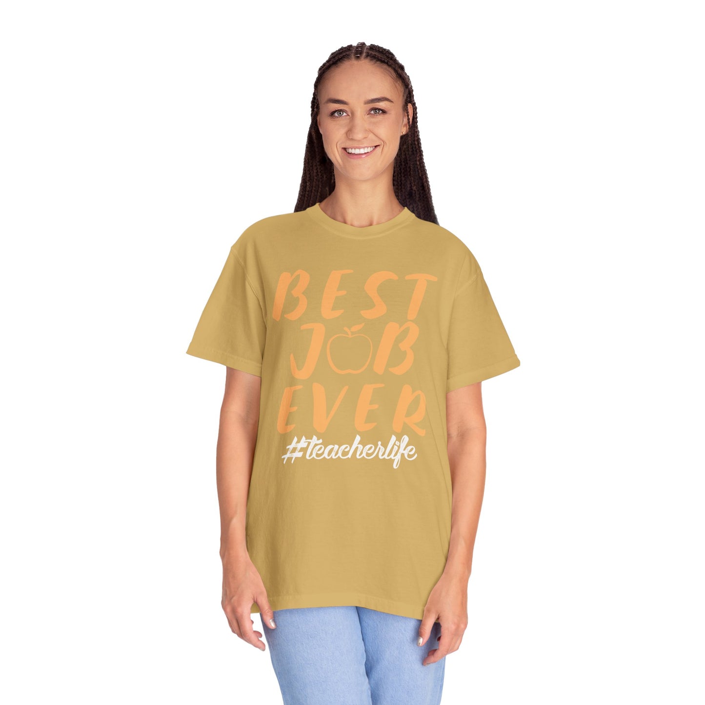 Best Job Ever - Inspirational T-Shirt with Apple Design teachers life