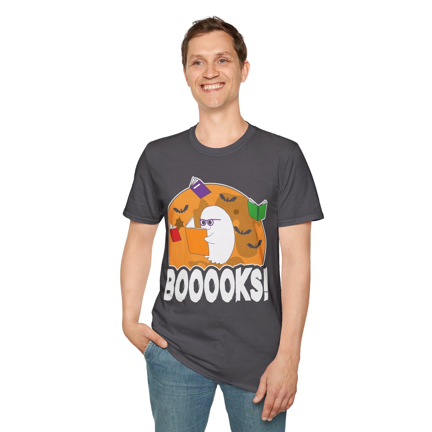 Ghostly Reader - Spooky Halloween BOOOOKS! Tee