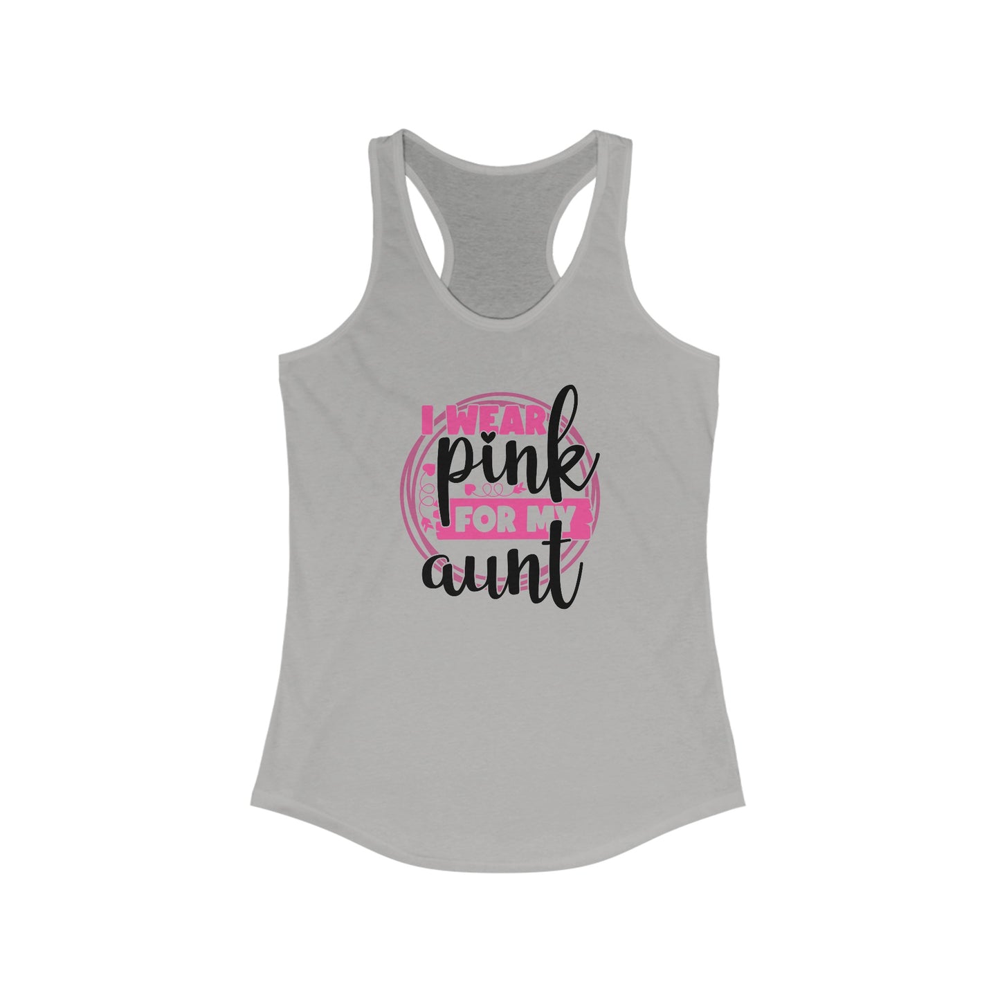 Supportive ‘I Wear Pink For My Aunt’ Breast Cancer Awareness Tank Top