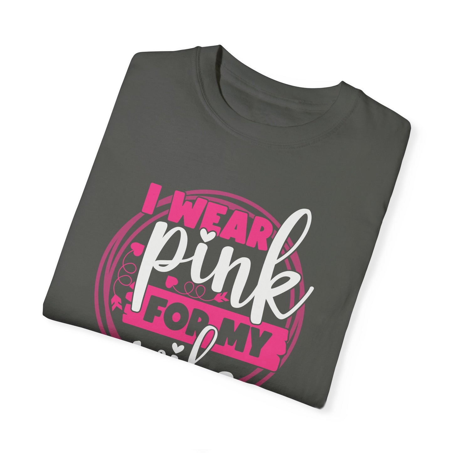 I Wear Pink For My Wife - Supportive Breast Cancer Awareness T-Shirt