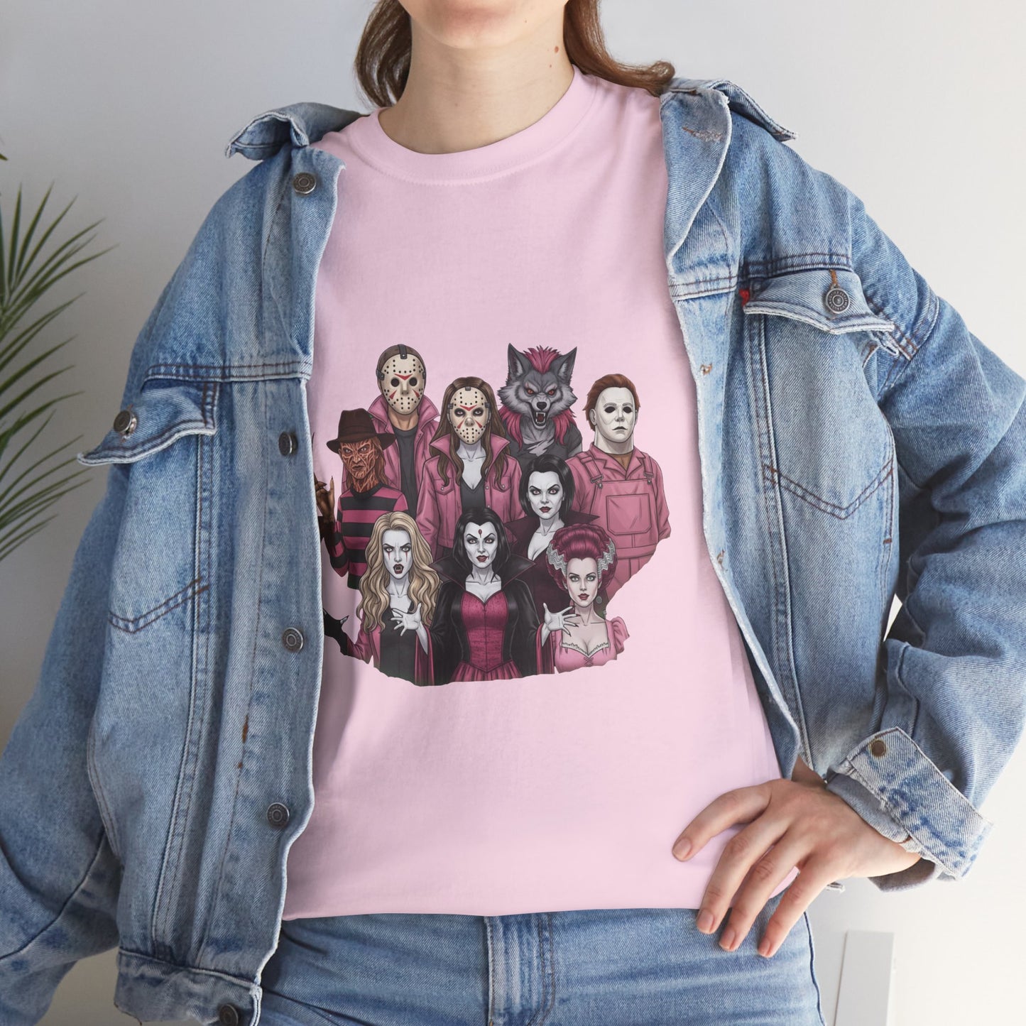 Horror Villains Breast Cancer Awareness Tee