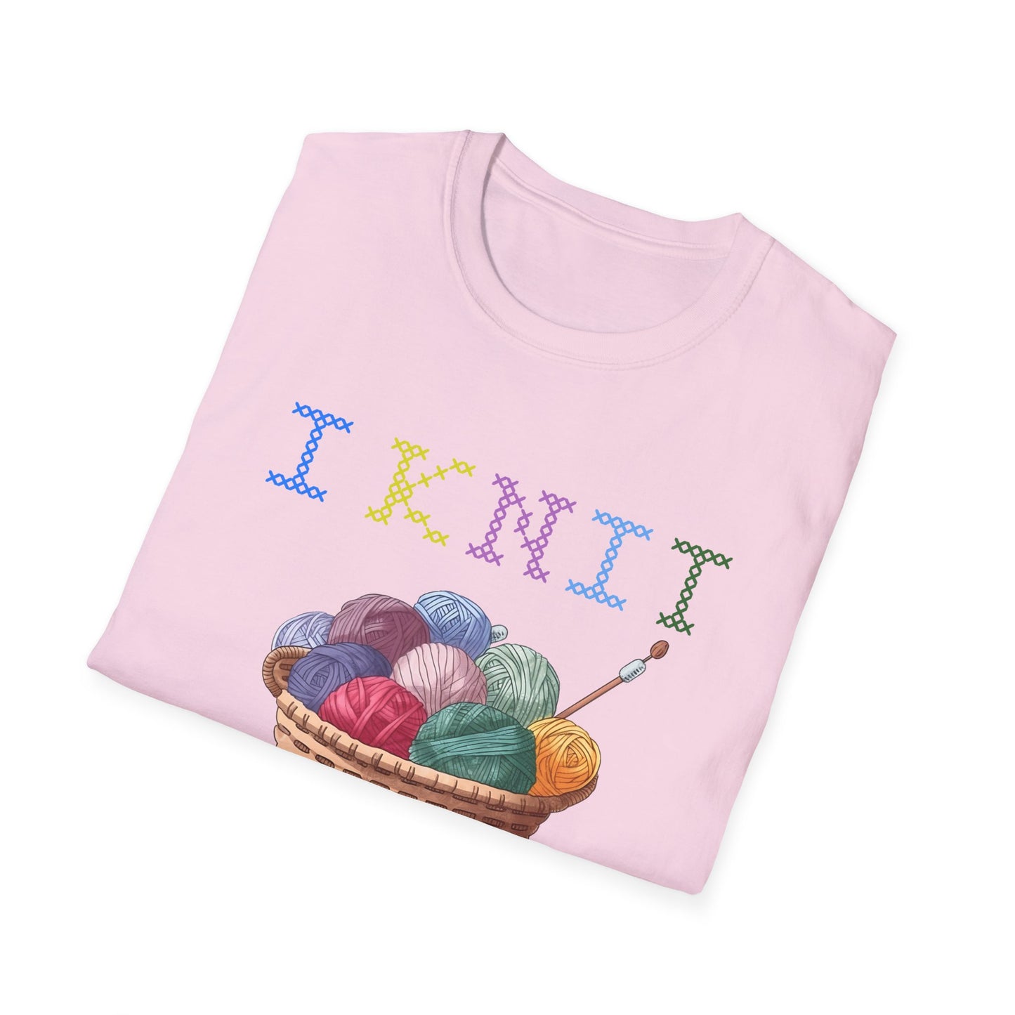 Humorous Knitting T-Shirt - I Knit Past My Bedtime - Unique, Comfortable & Crafty