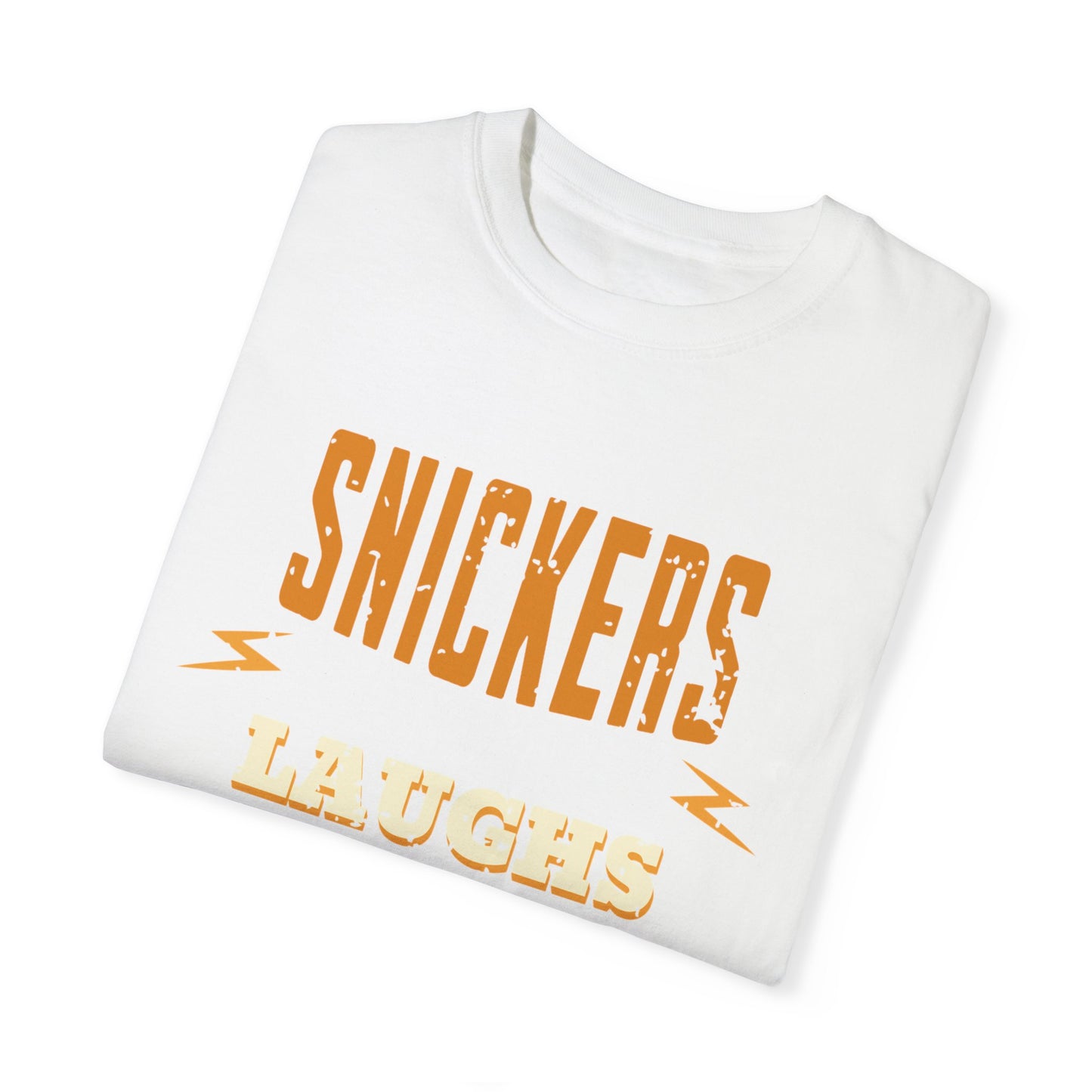Cheerful 'Laughs at Everything' T-Shirt - coworker/friend Inspired Humorous Fun Shirt