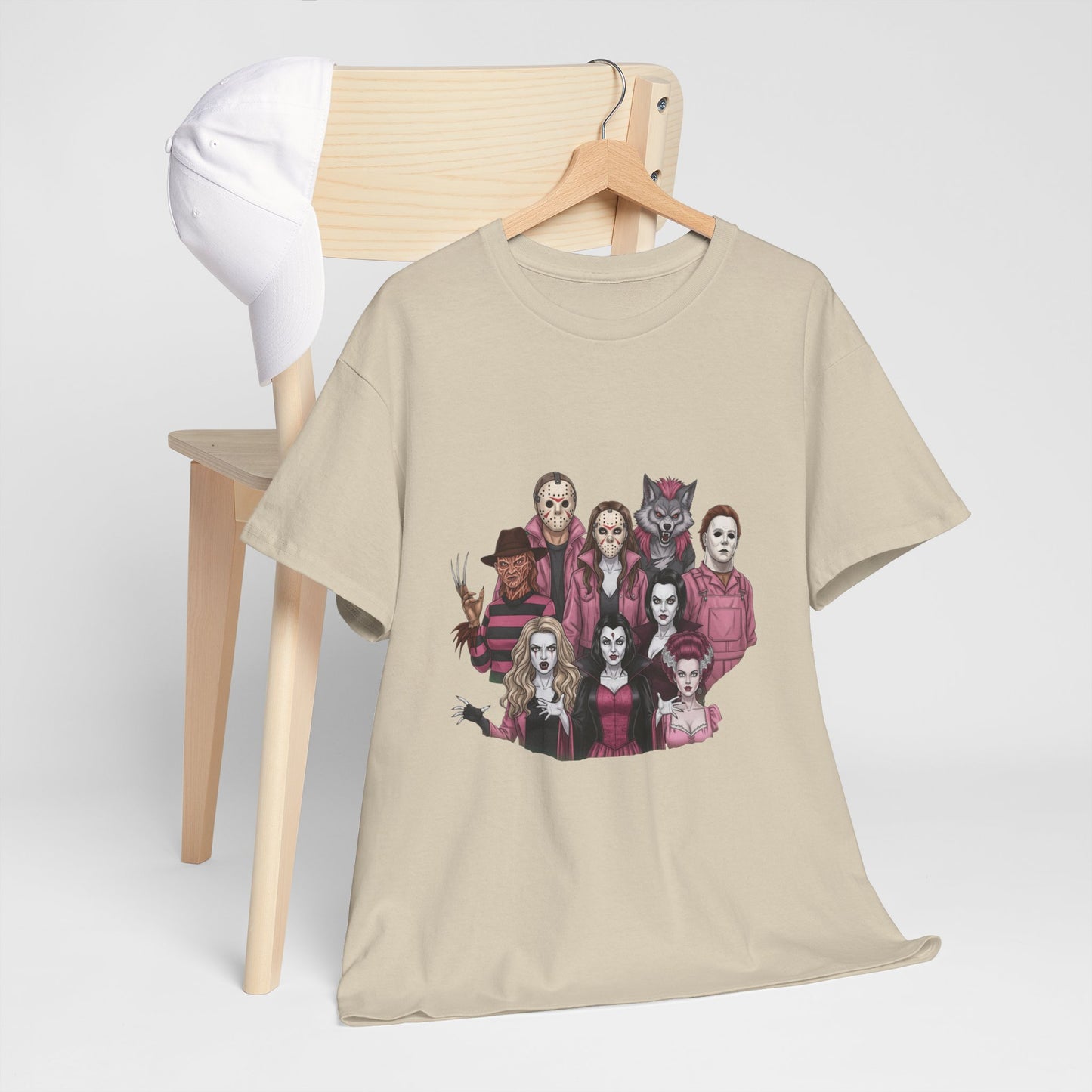 Horror Villains Breast Cancer Awareness Tee