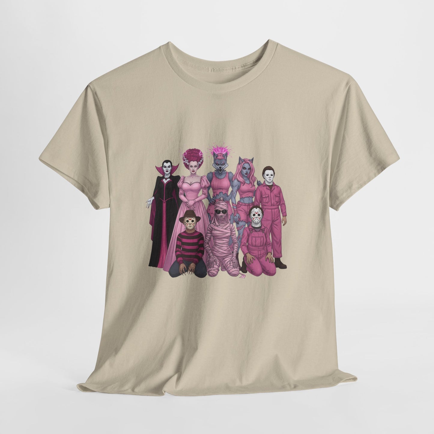 October Horror Pink Awareness Fighting for a Cause Unisex Tee - Breast Cancer Awareness Month