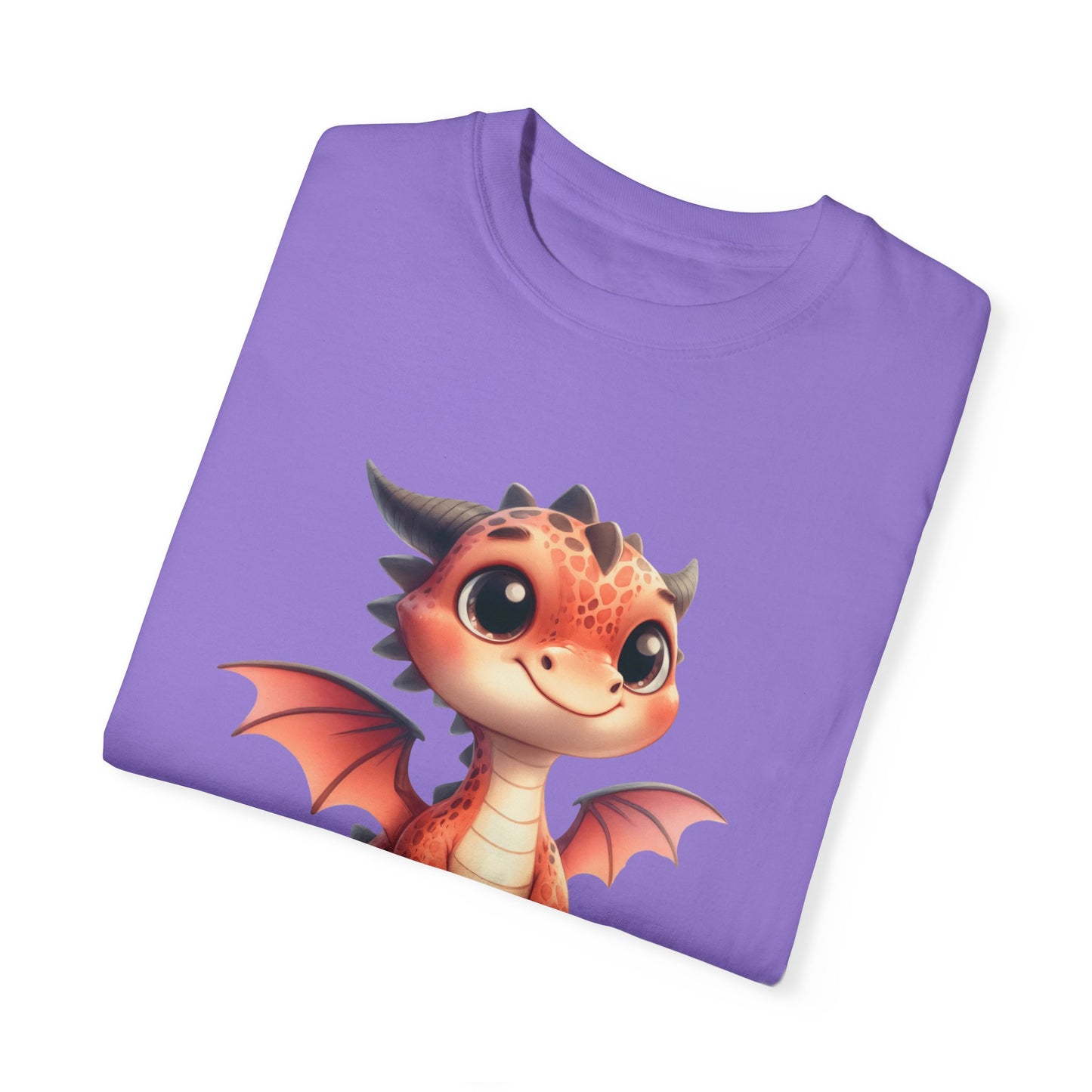 Playful Whimsy Dragon - Unique Cartoon-Style Dragon T-Shirt Design for Fun and Fantasy Lovers