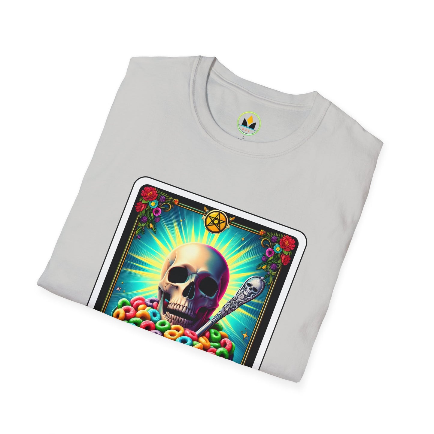 Tarot-Inspired Cereal Killer Halloween Tee - Unique Spooky Design