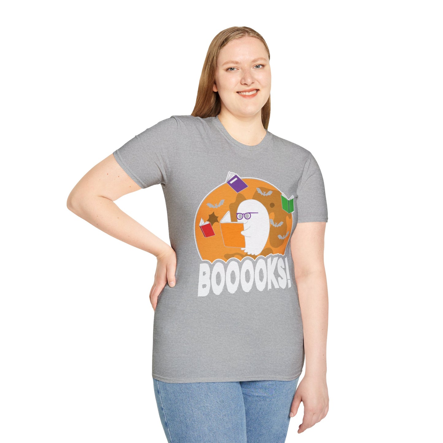 Ghostly Reader - Spooky Halloween BOOOOKS! Tee