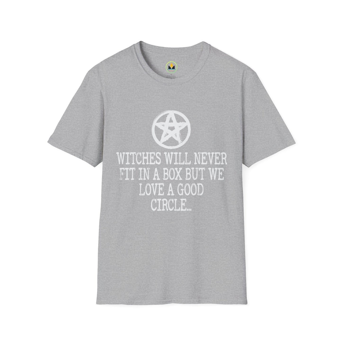 Spooky Circle-Loving Witches Halloween T-Shirt - Unique Pentagram Design