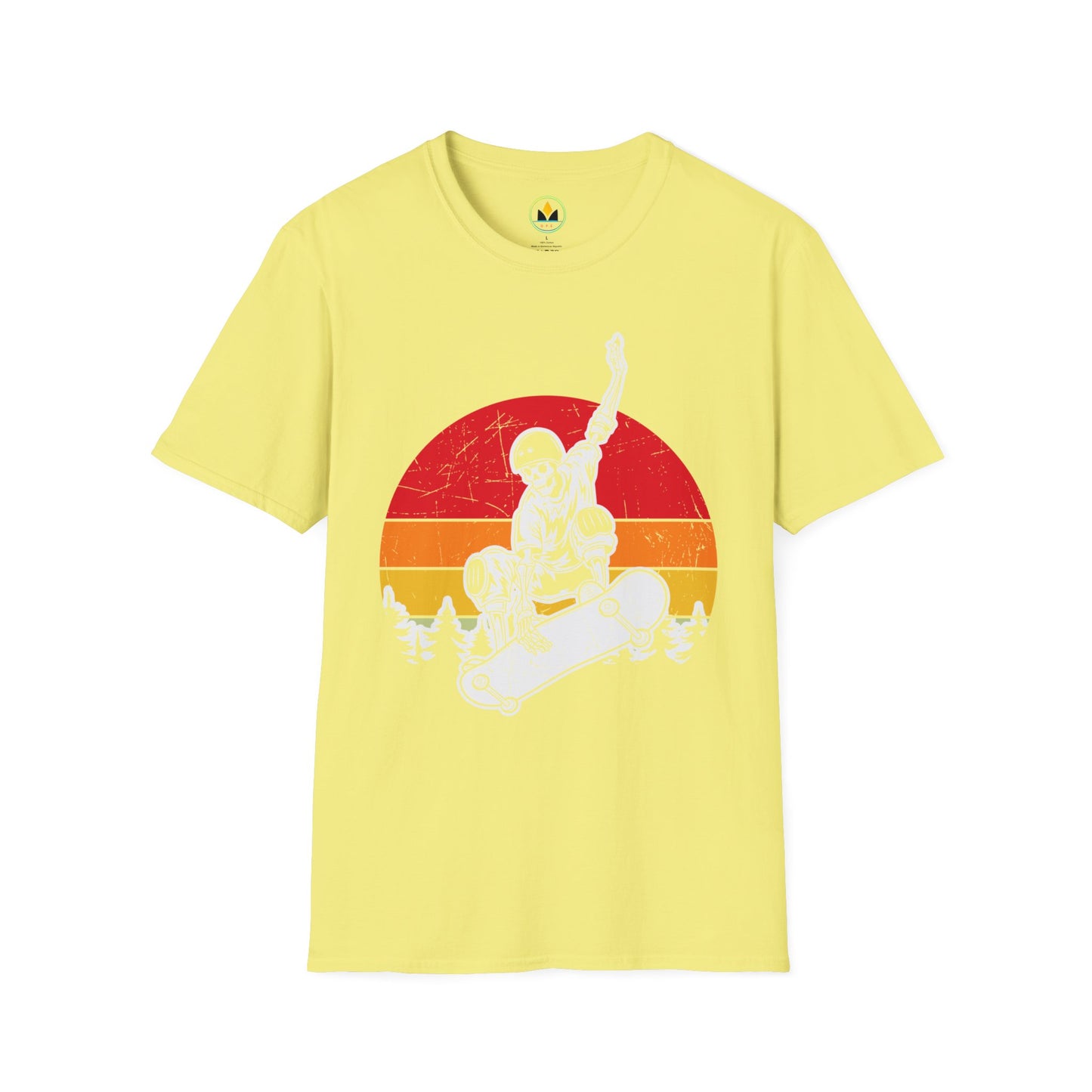 Sunset Skateboarder - Vintage Halloween Unisex T-Shirt