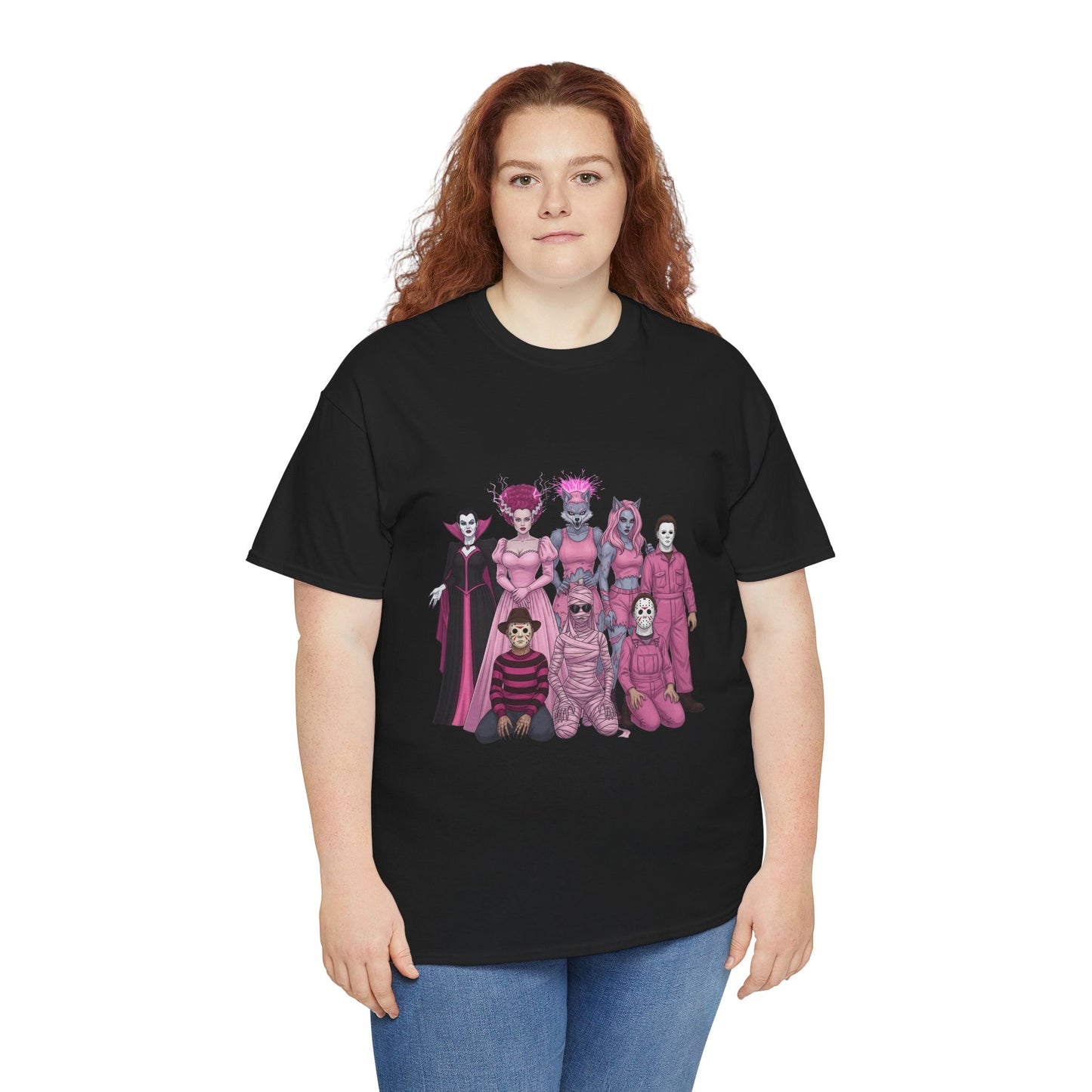 October Horror Pink Awareness Fighting for a Cause Unisex Tee - Breast Cancer Awareness Month