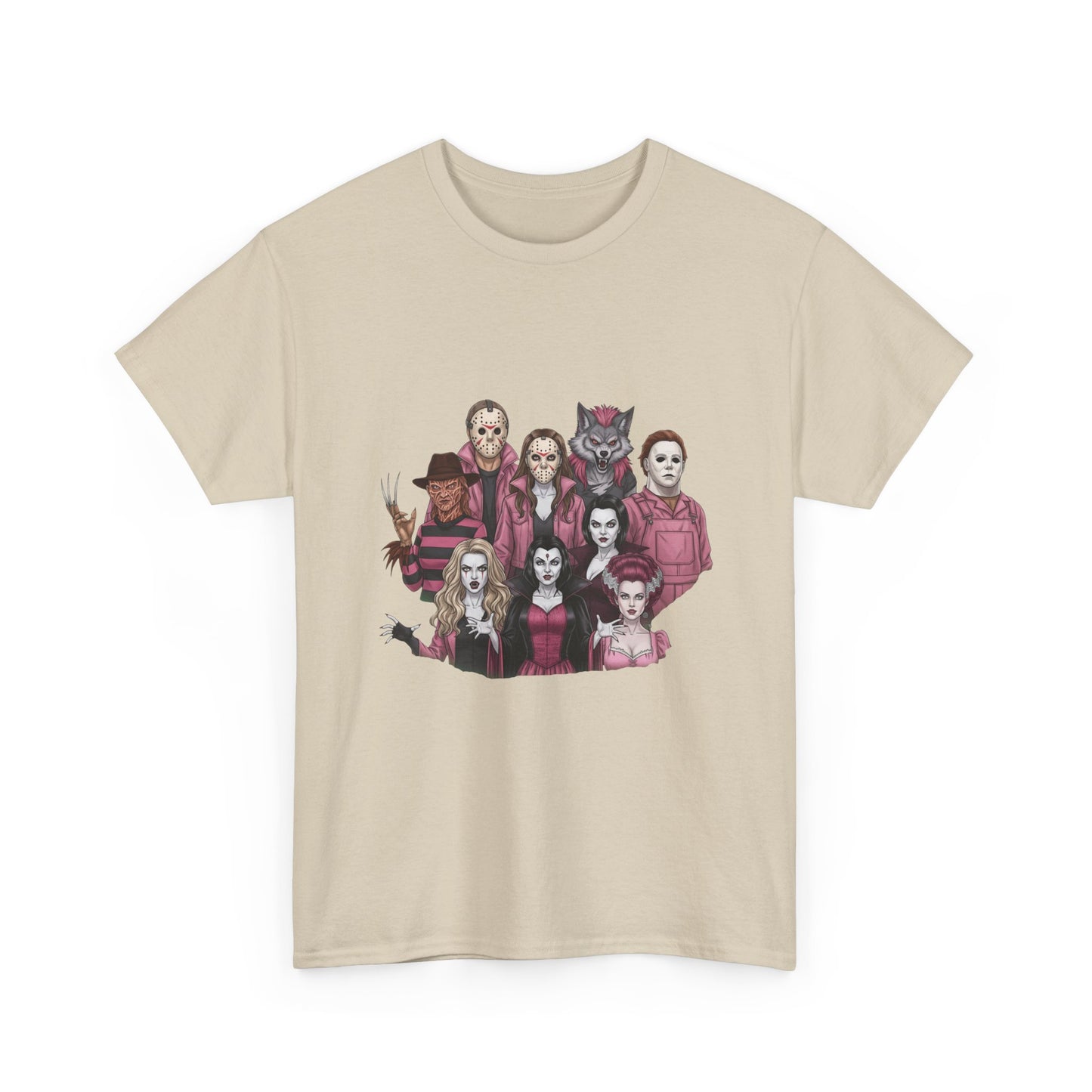 Horror Villains Breast Cancer Awareness Tee